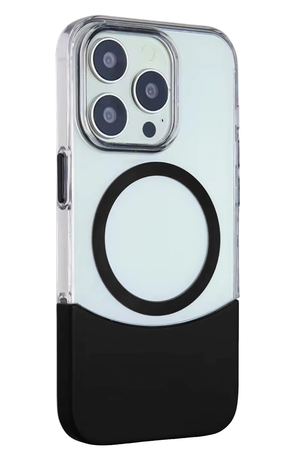 iPhone 14 Pro Max PC Suit Magsafe Kapak - Siyah-(5796)