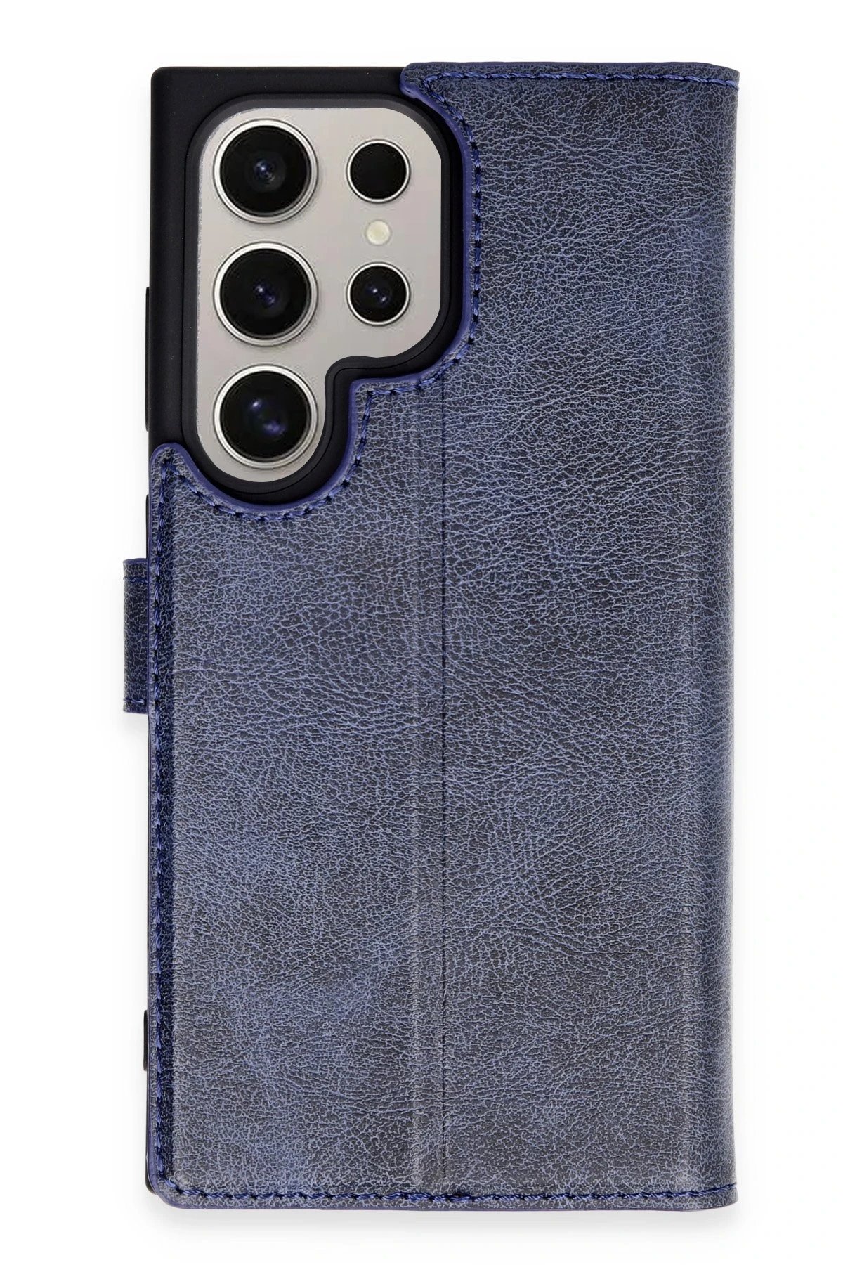 Samsung Galaxy S24 Ultra Kılıf Trend S Plus Kapaklı Kılıf - Lacivert-(5796)