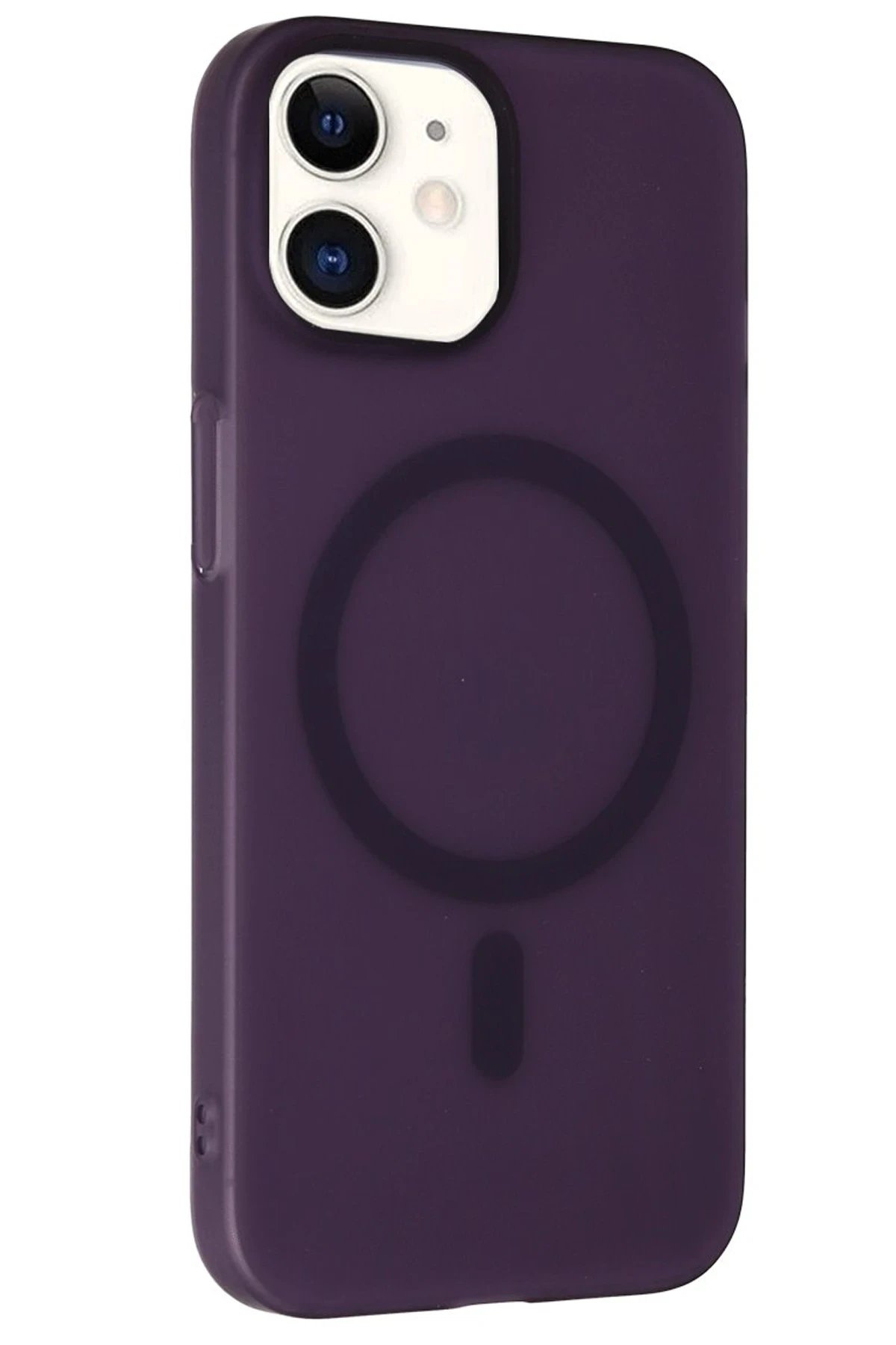 iPhone 11 Tuna PC Slim Magsafe Kapak - Derin Mor-(5796)