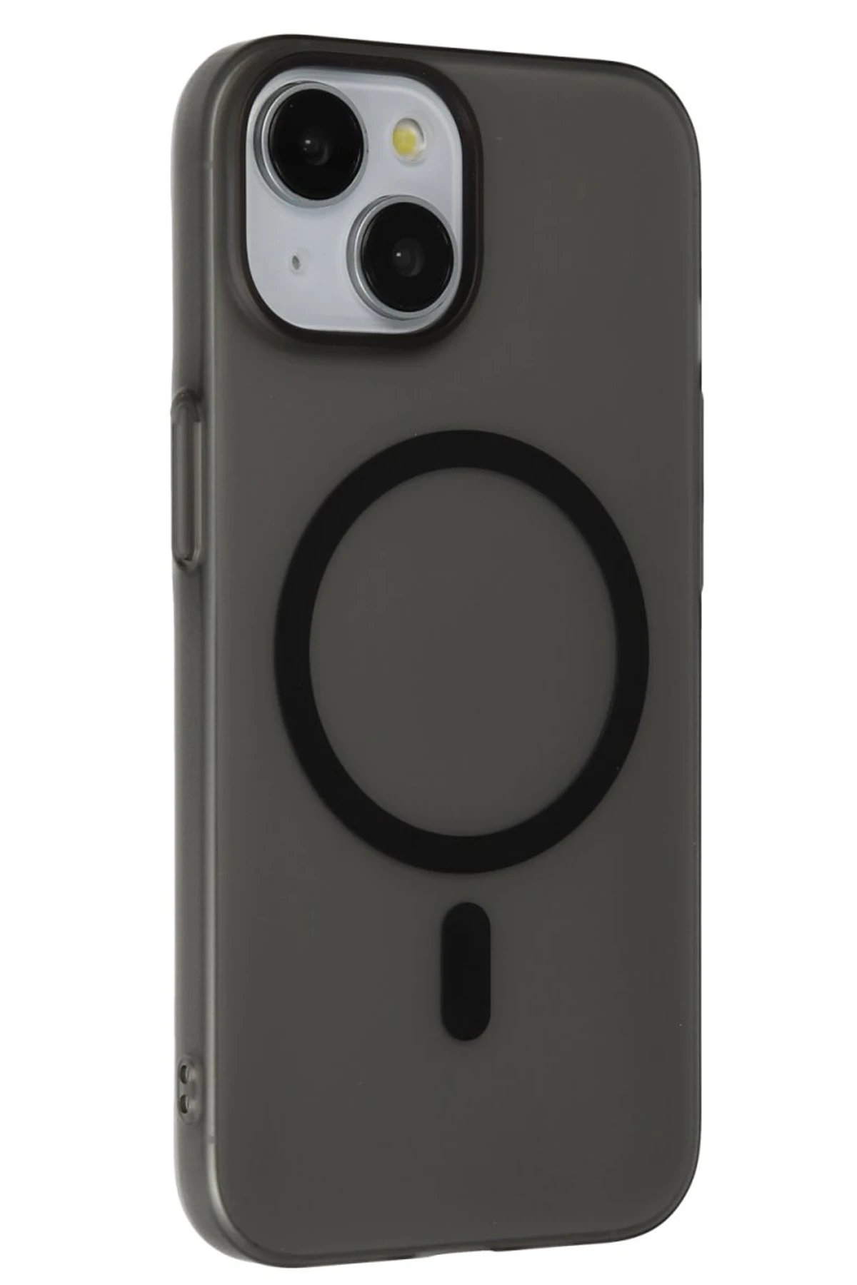 iPhone 15 Plus Tuna PC Slim Magsafe Kapak - Siyah-(5796)