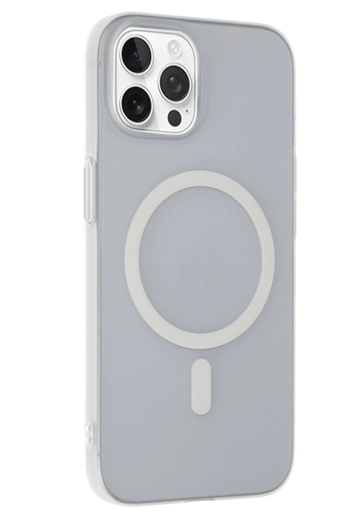 iPhone 14 Pro Max Tuna PC Slim Magsafe Kapak - Şeffaf-(5796)