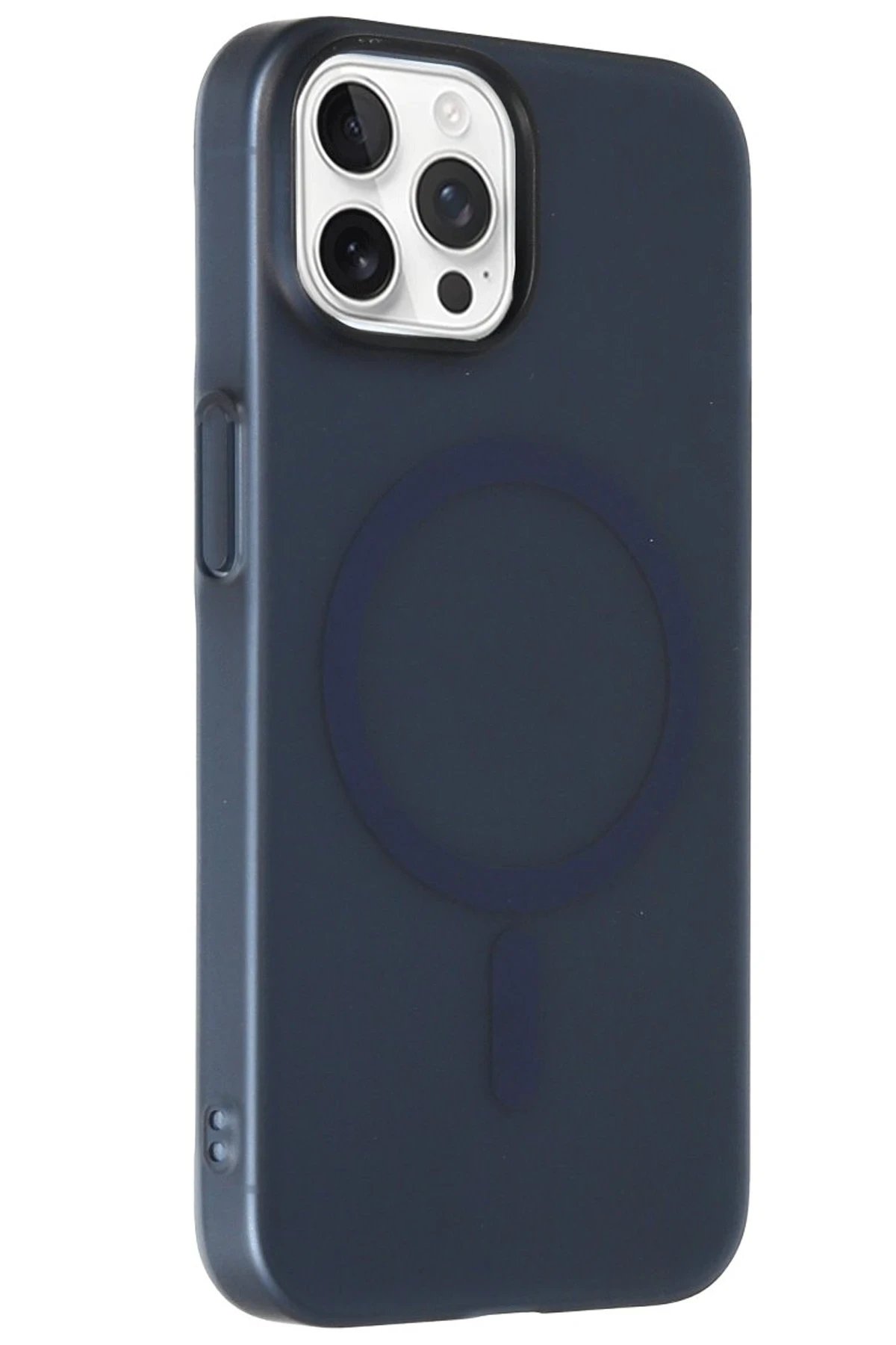 iPhone 14 Pro Max Tuna PC Slim Magsafe Kapak - Lacivert-(5796)