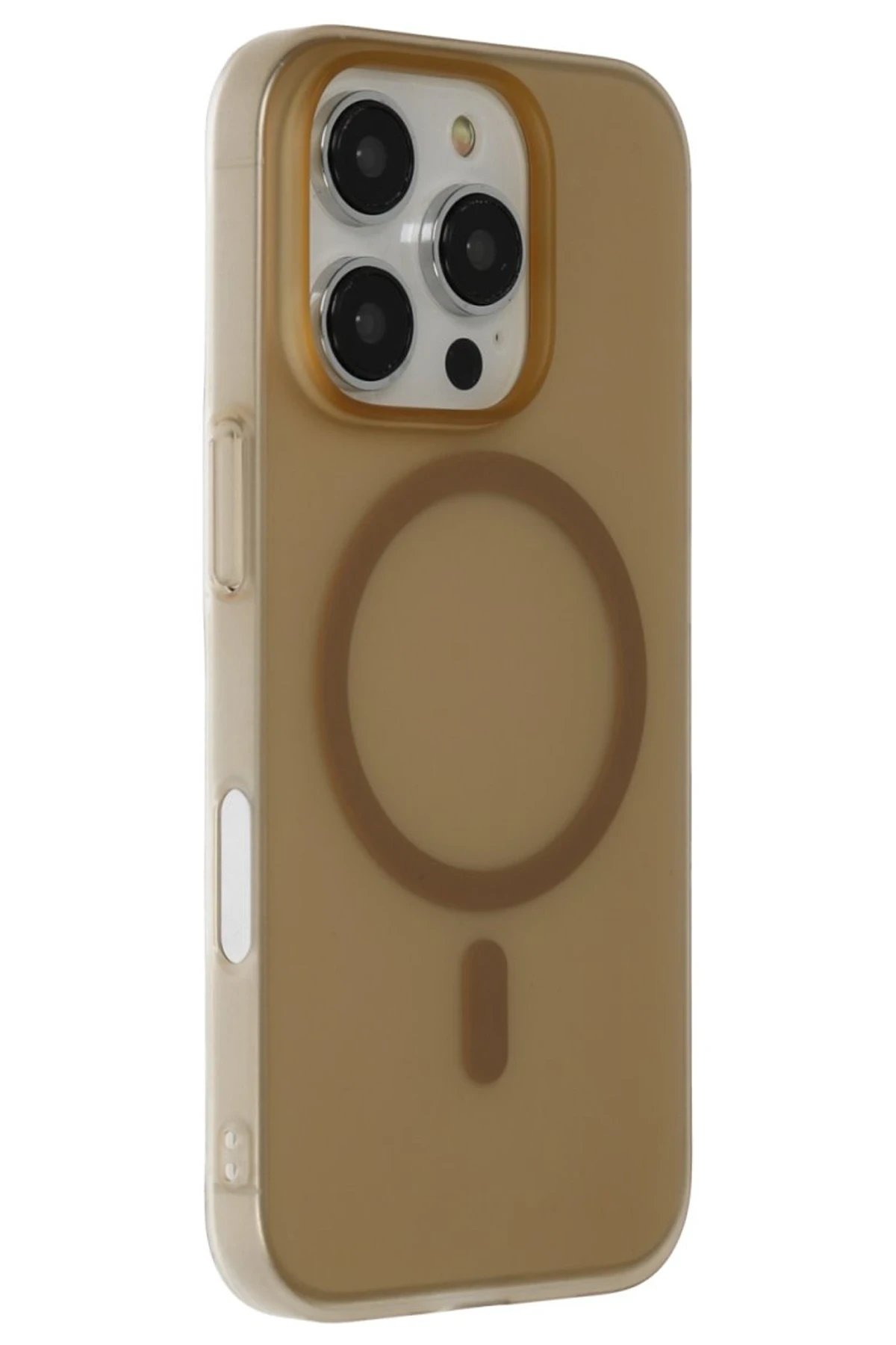 iPhone 16 Pro Max Tuna PC Slim Magsafe Kapak - Çöl Titanyum-(5796)