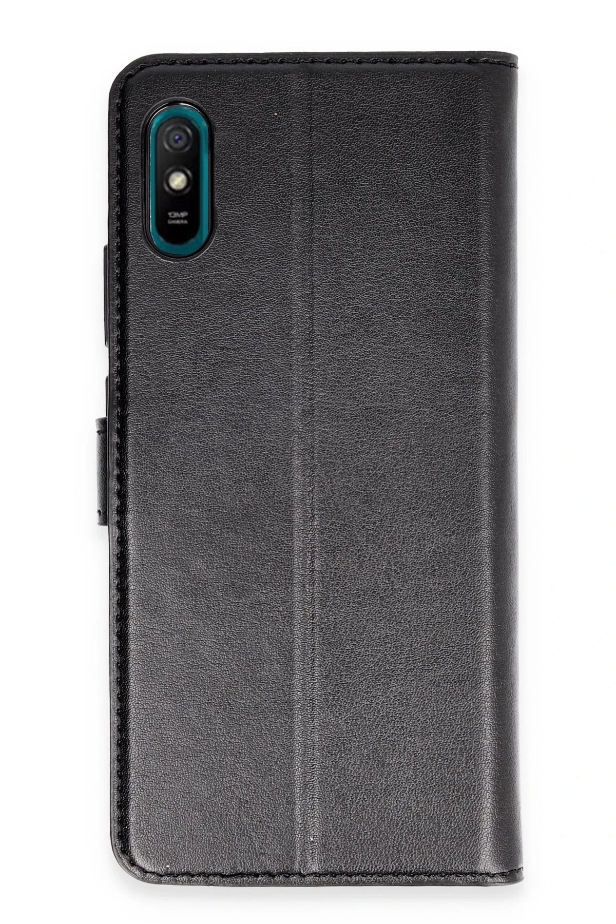 Xiaomi Redmi 9A Kılıf Trend S Plus Kapaklı Kılıf - Siyah-(5796)