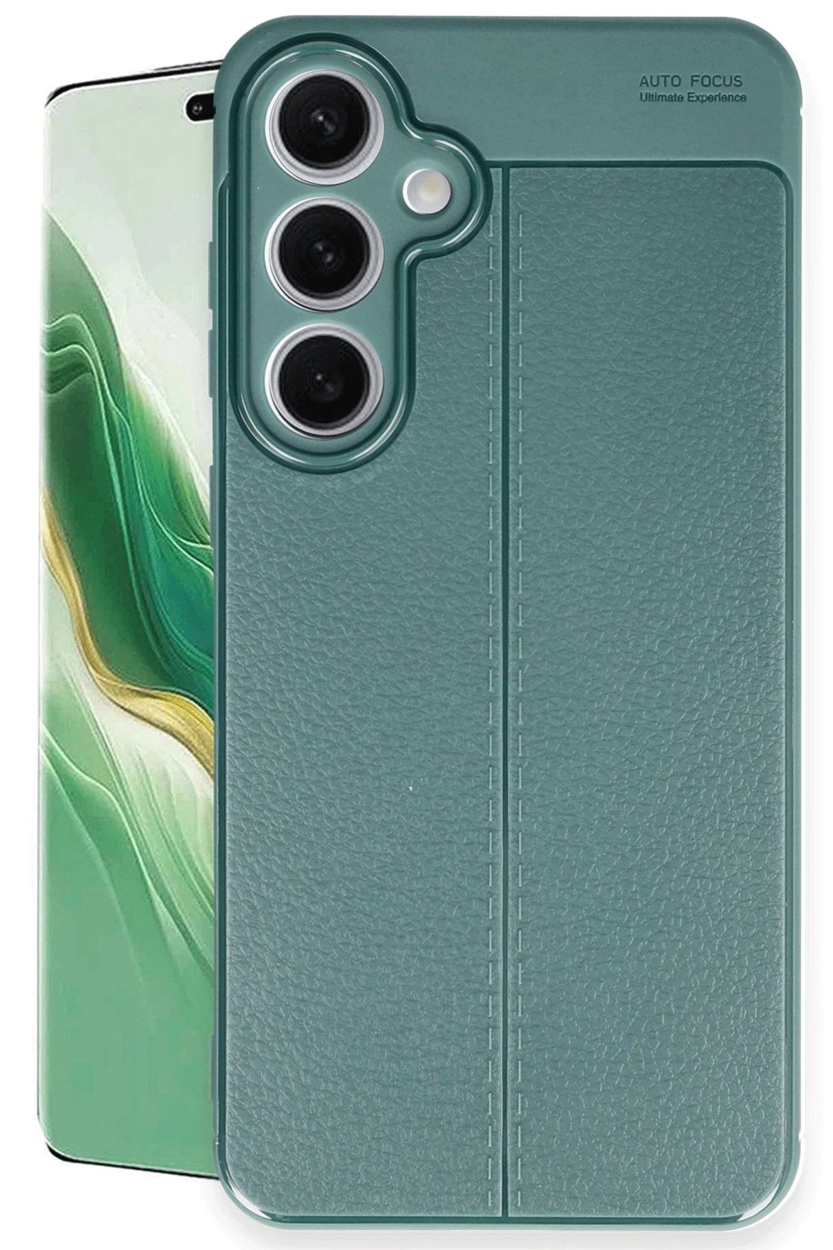 Samsung Galaxy S24 FE Kılıf Auto Focus Kapak - Koyu Yeşil-(5796)