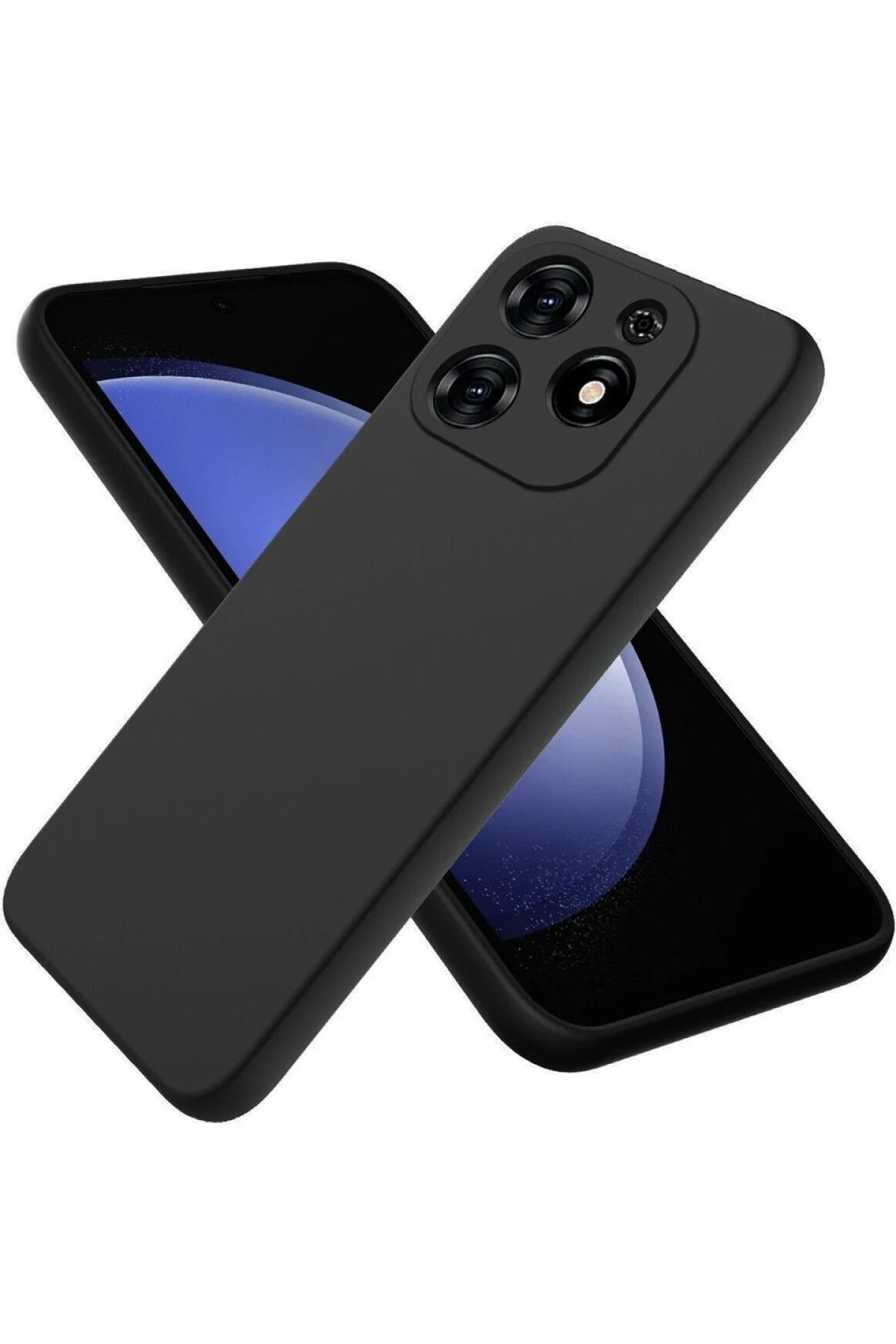 Tecno Spark Go 2024 Kılıf First Silikon - Siyah-(5796)