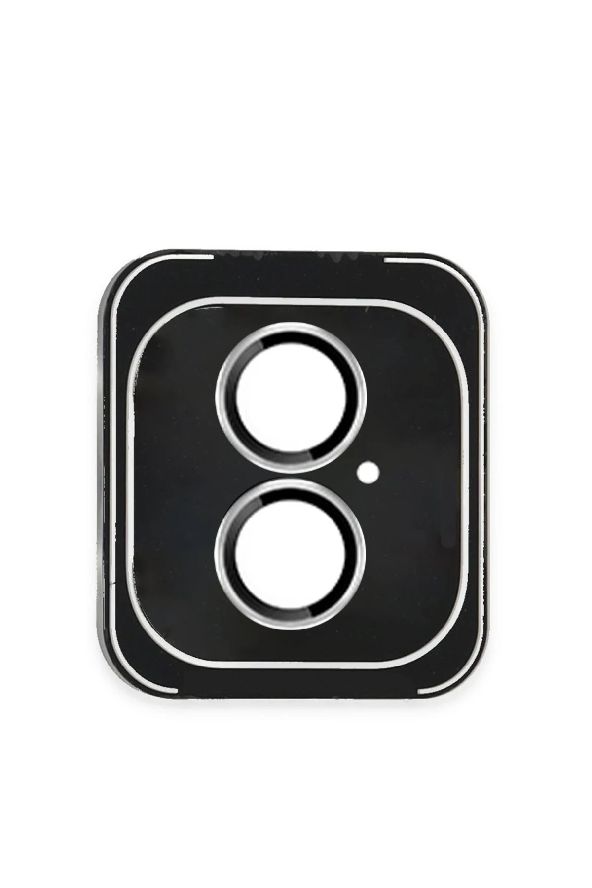 iPhone 16 PVD Metal Kamera Lens - Gümüş-(5796)