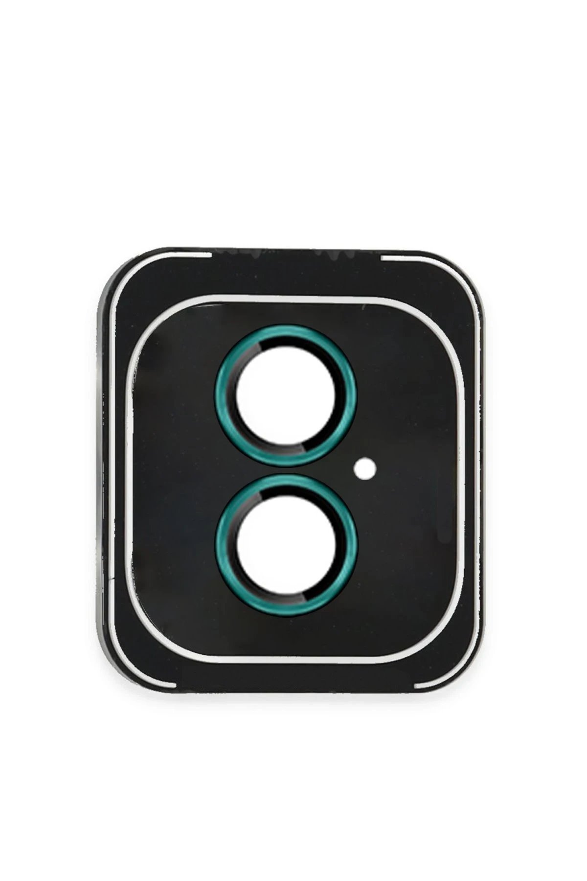 iPhone 16 PVD Metal Kamera Lens - Yeşil-(5796)