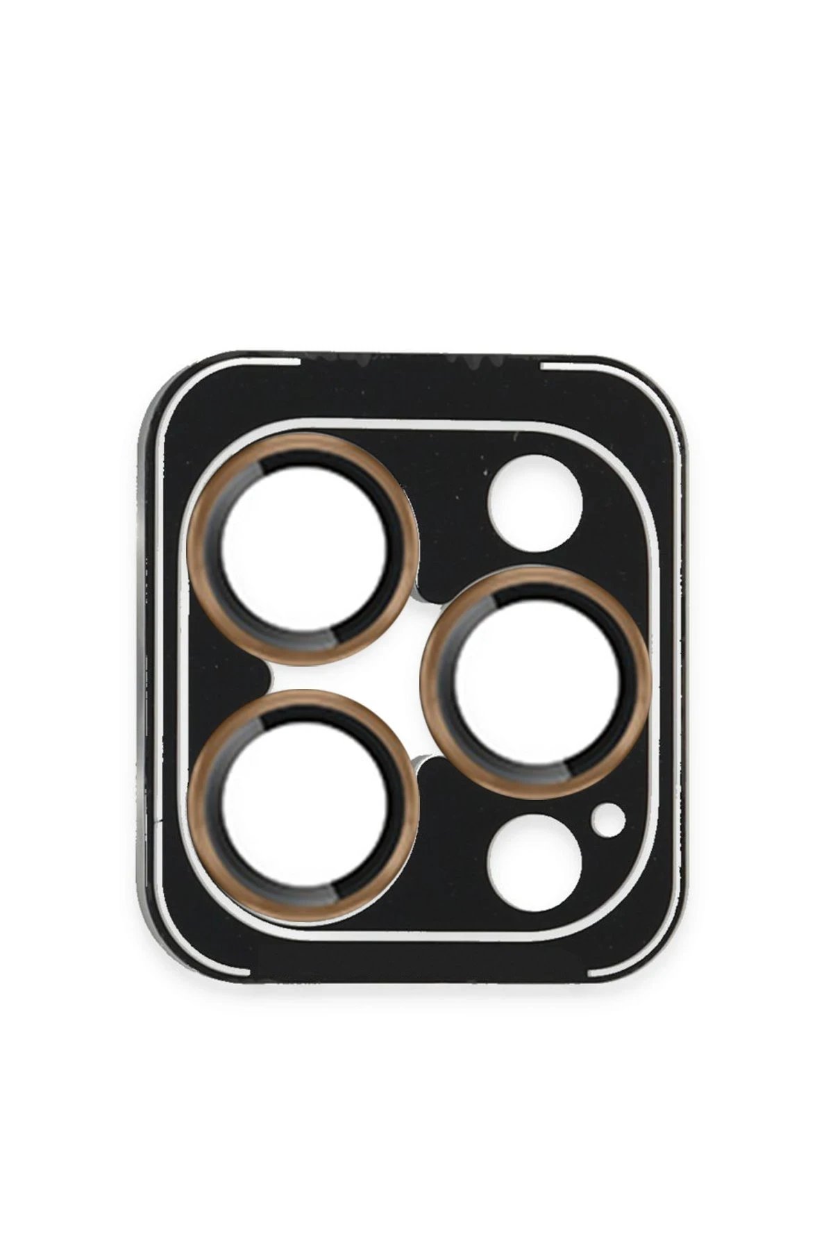iPhone 16 Pro Max PVD Metal Kamera Lens - Gold-(5796)