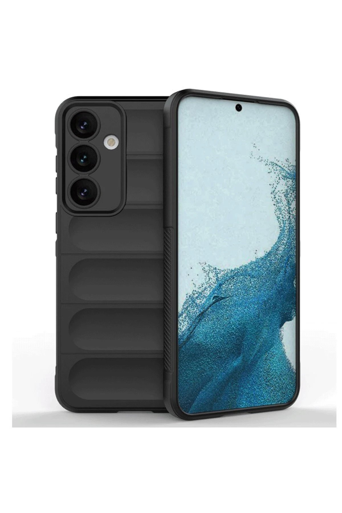 Samsung Galaxy S24 FE Kılıf Optimum Silikon - Siyah-(5796)