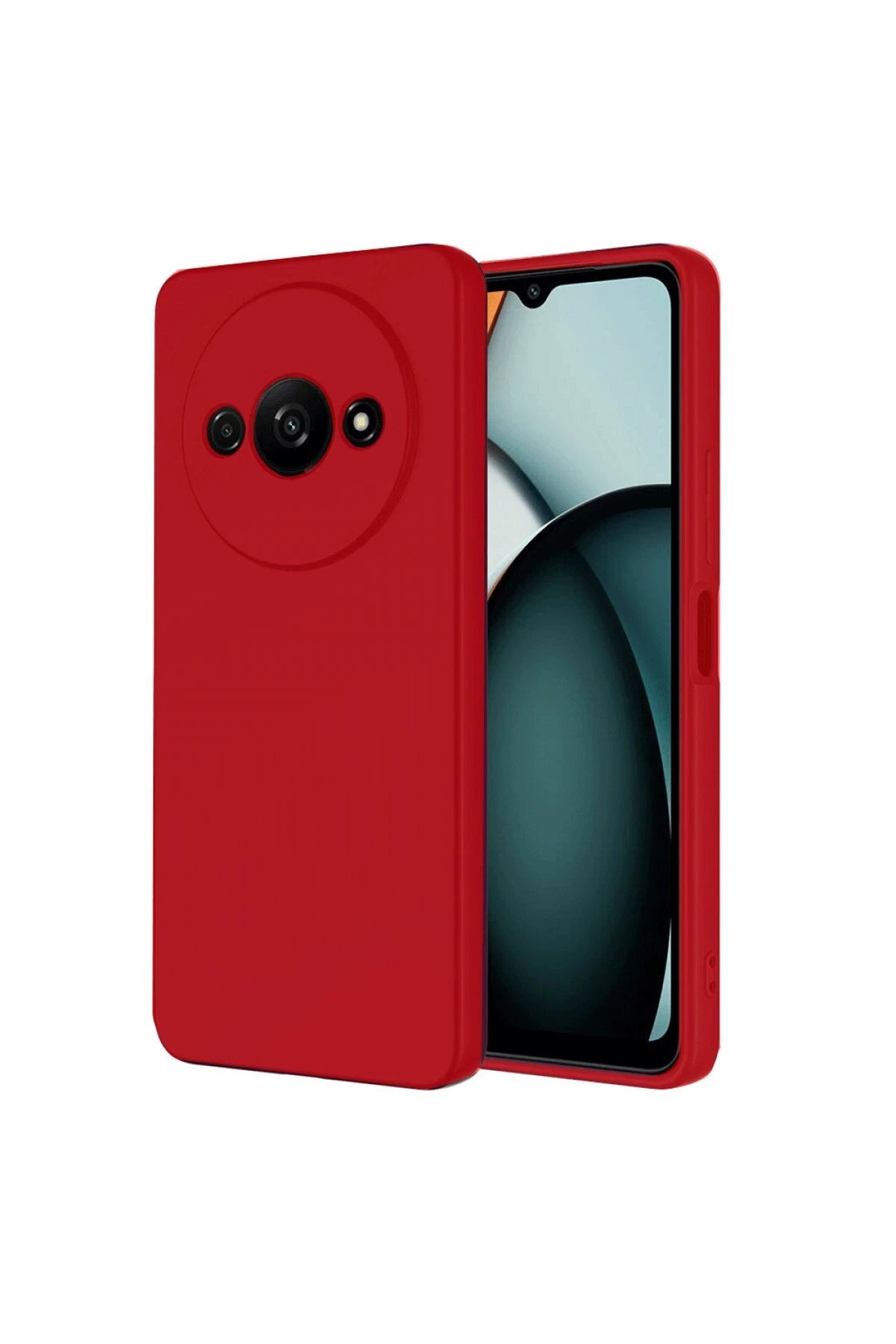 Realme C61 Kılıf First Silikon - Kırmızı-(5796)