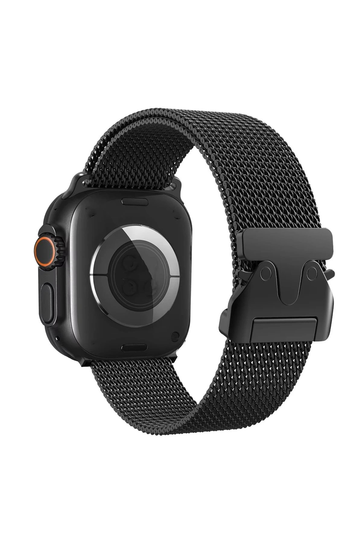 Apple Watch 42mm Milano Metal Kordon - Siyah-(5796)