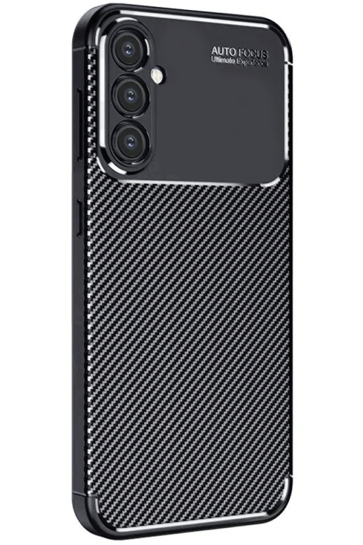 Samsung Galaxy A16 5G Kılıf Auto Focus Karbon Kapak - Siyah-(5796)