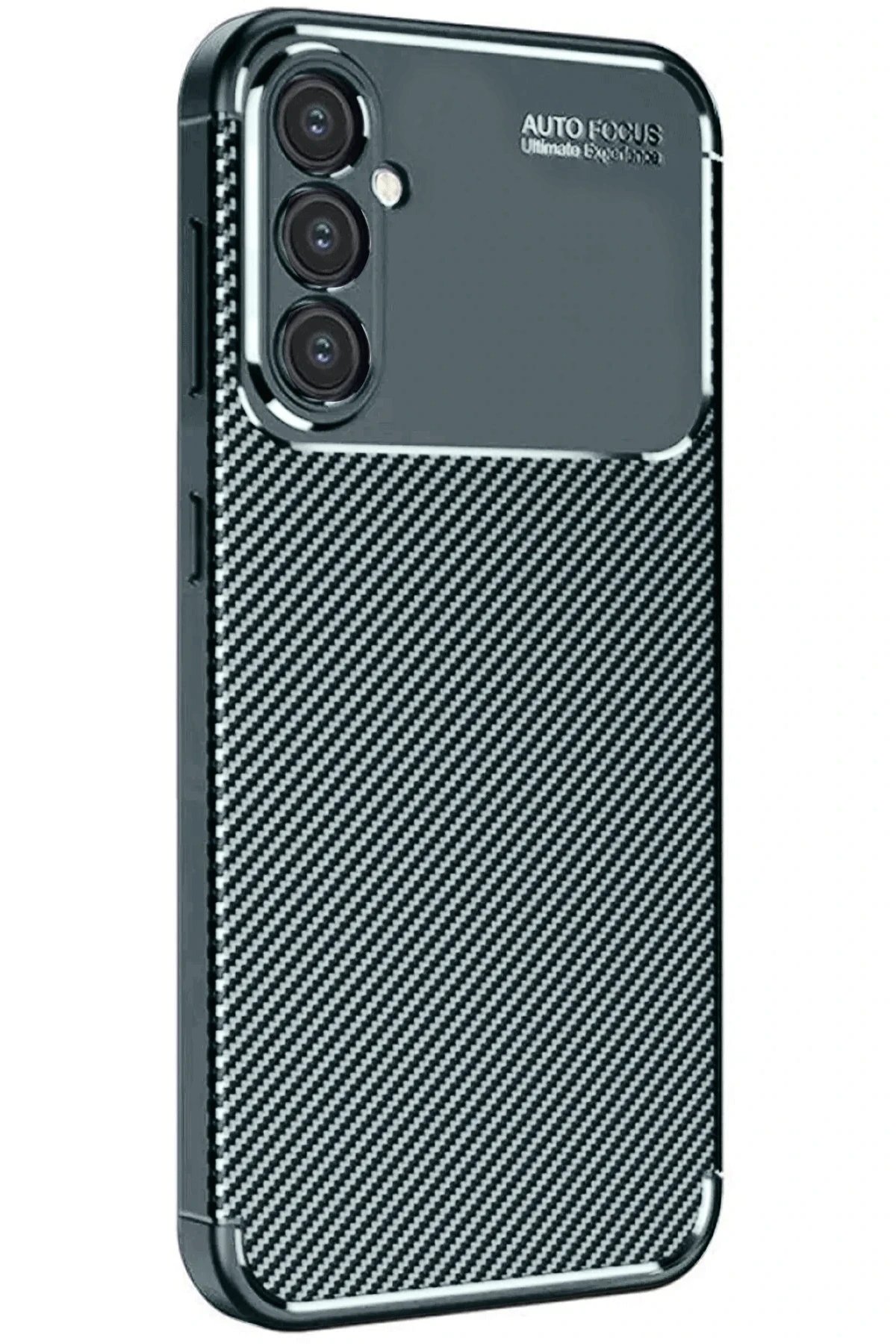 Samsung Galaxy A16 5G Kılıf Auto Focus Karbon Kapak - Koyu Yeşil-(5796)