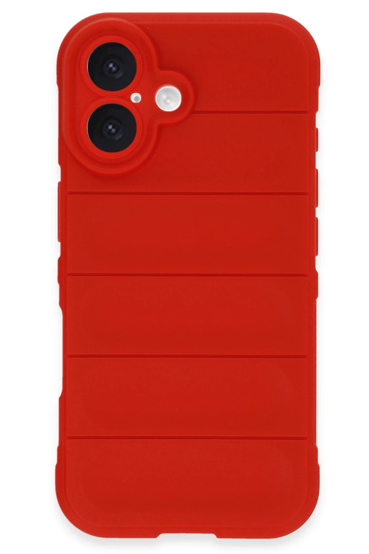 iPhone 16 Plus Kılıf Optimum Silikon - Kırmızı-(5796)