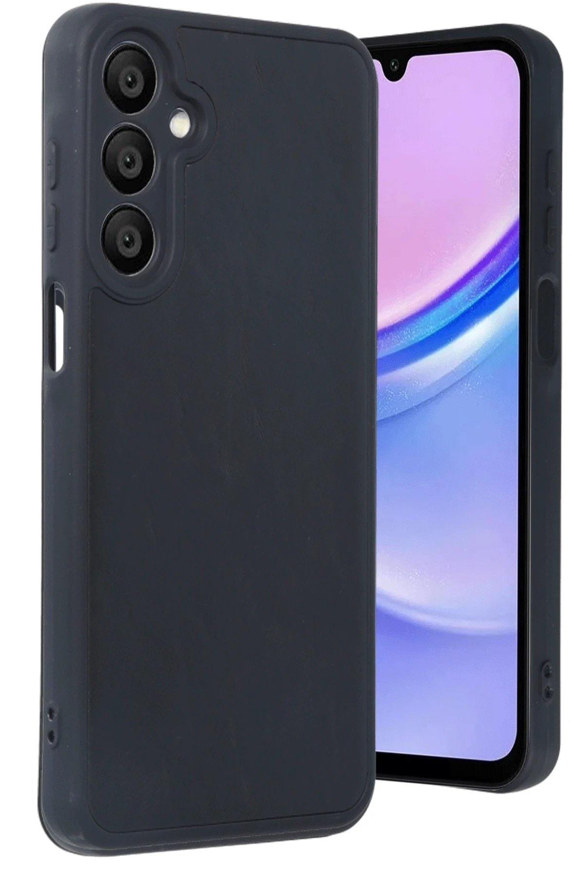 Samsung Galaxy A16 5G Kılıf Aras Deri Kapak - Siyah-(5796)