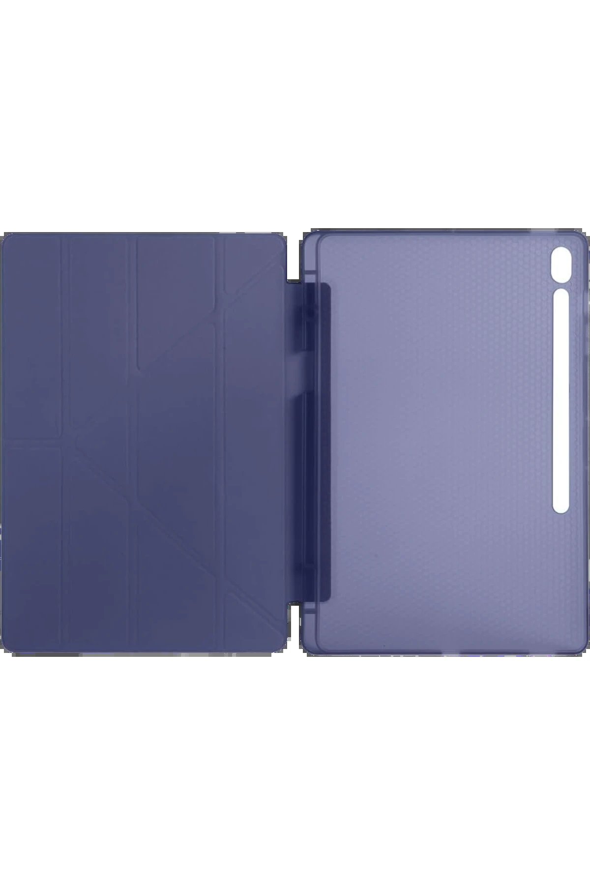 iPad Pro 13 (2024) Kılıf Kalemlikli Hugo Tablet Kılıfı - Lacivert-(5796)