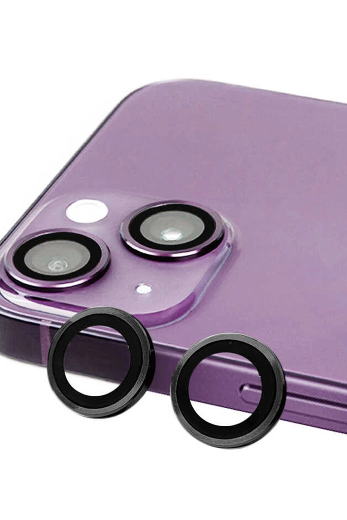 iPhone 14 Raze Metal Kamera Lens - Siyah-(5796)