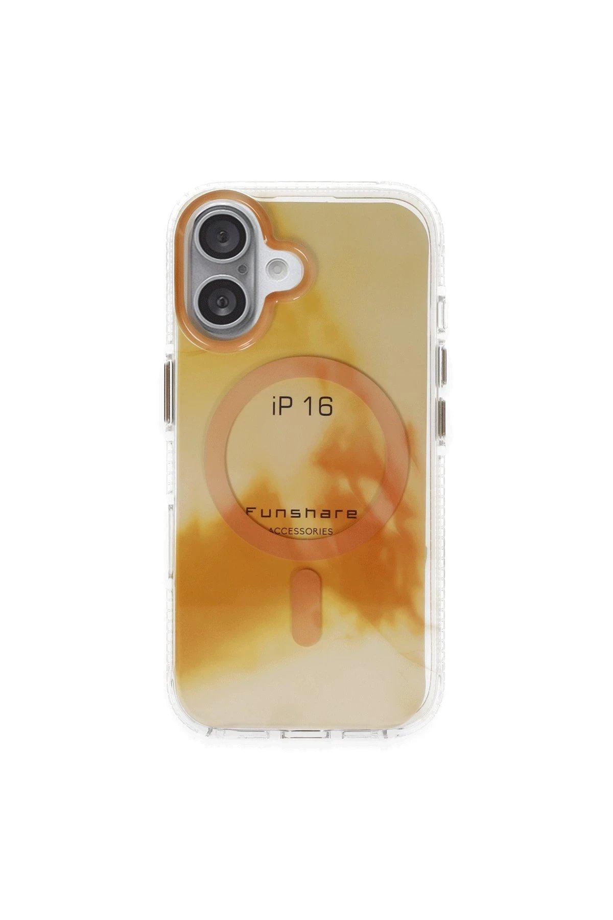 iPhone 16 Phantom Magsafe Kapak - Gold-(5796)