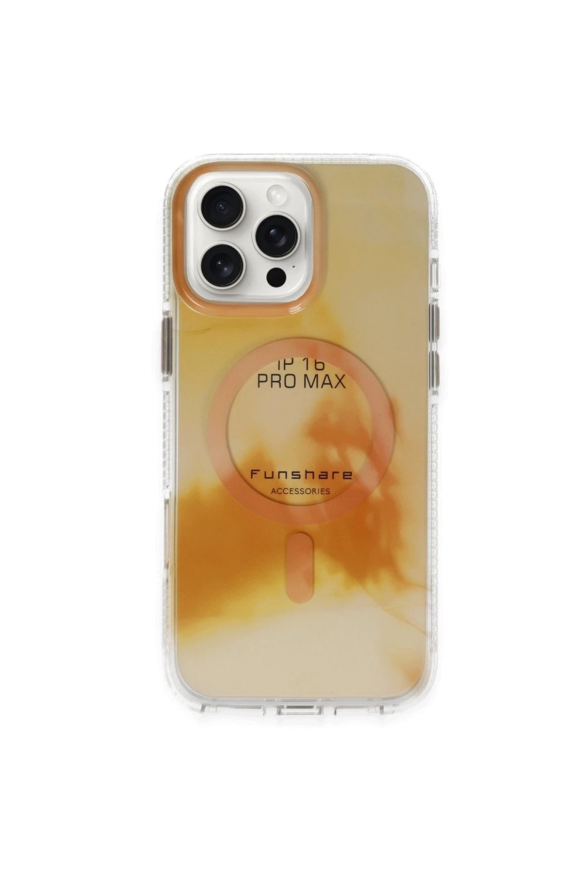 iPhone 16 Pro Phantom Magsafe Kapak - Gold-(5796)