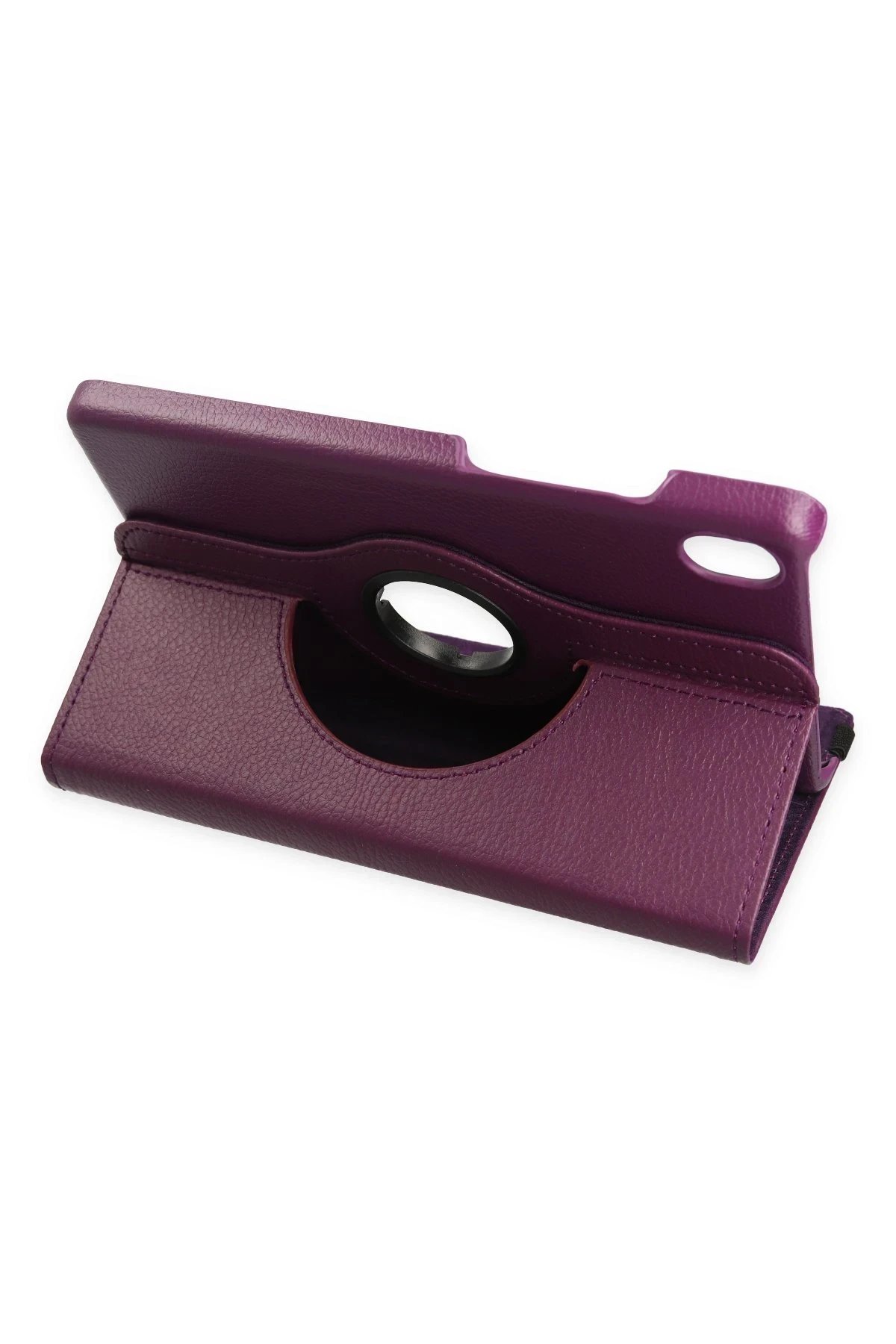 Huawei MatePad SE 11 Kılıf 360 Tablet Deri Kılıf - Mürdüm-(5796)