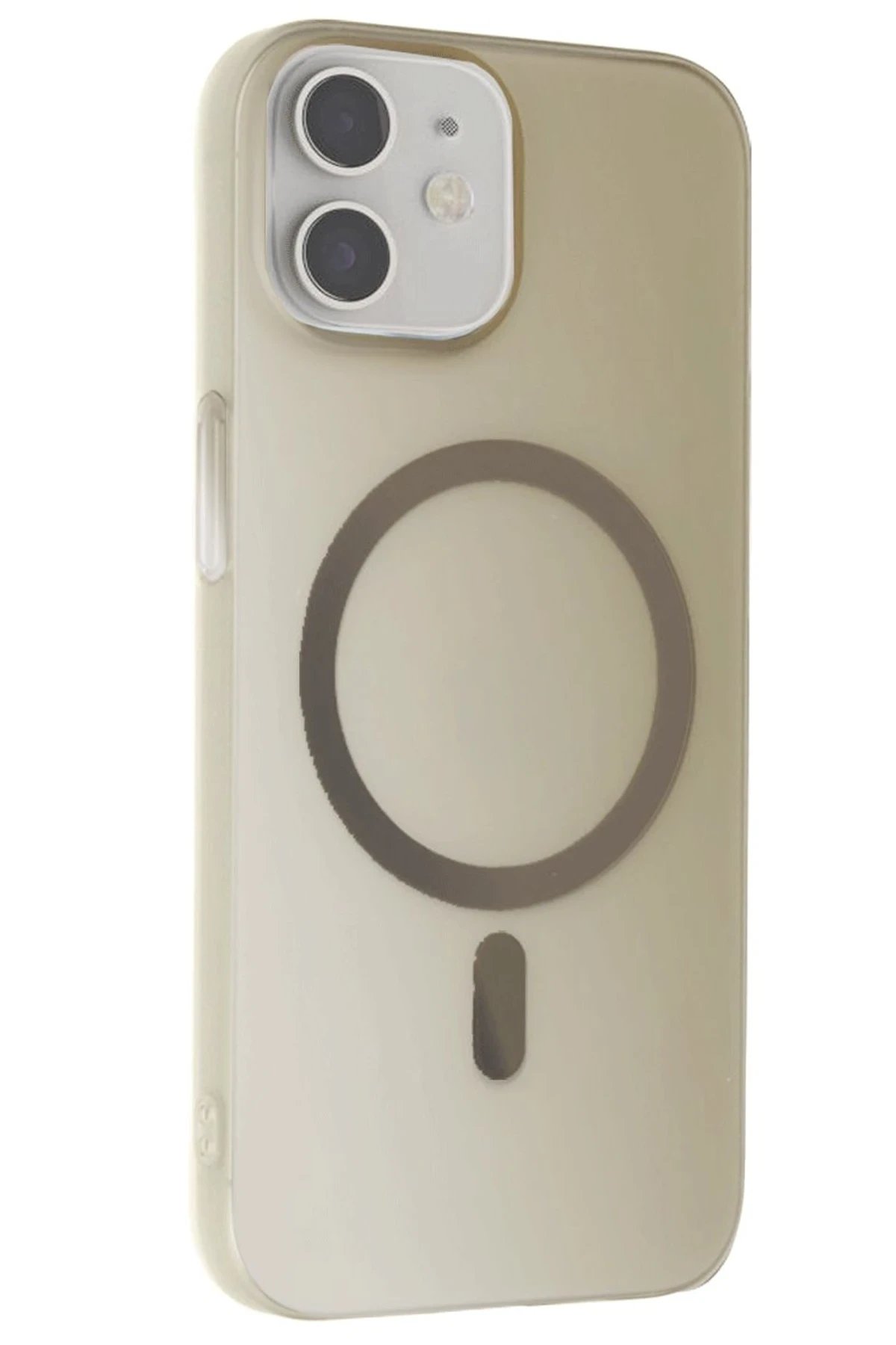 iPhone 11 Tuna PC Slim Magsafe Kapak - Titan Gri-(5796)