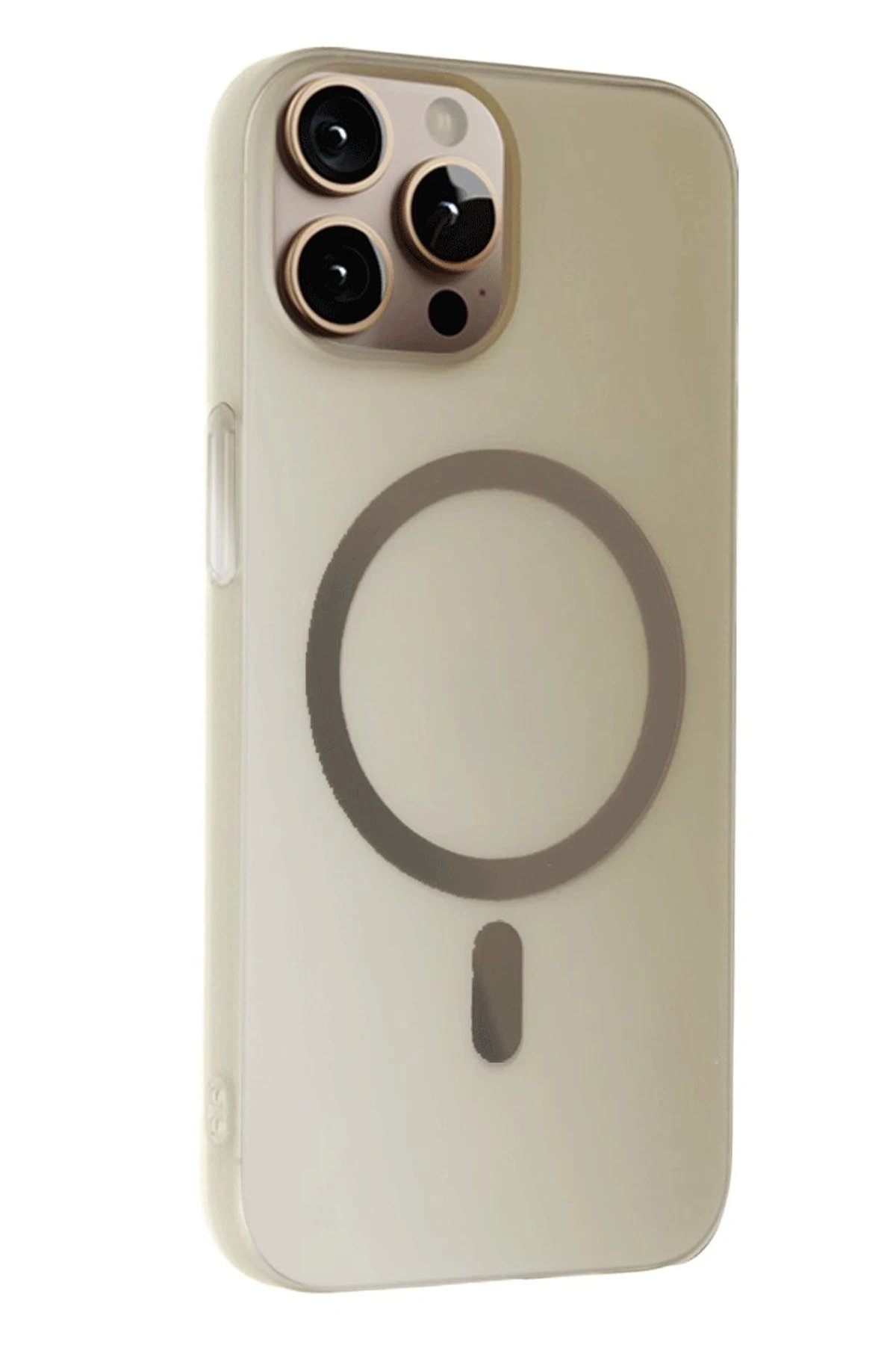 iPhone 14 Pro Tuna PC Slim Magsafe Kapak - Titan Gri-(5796)