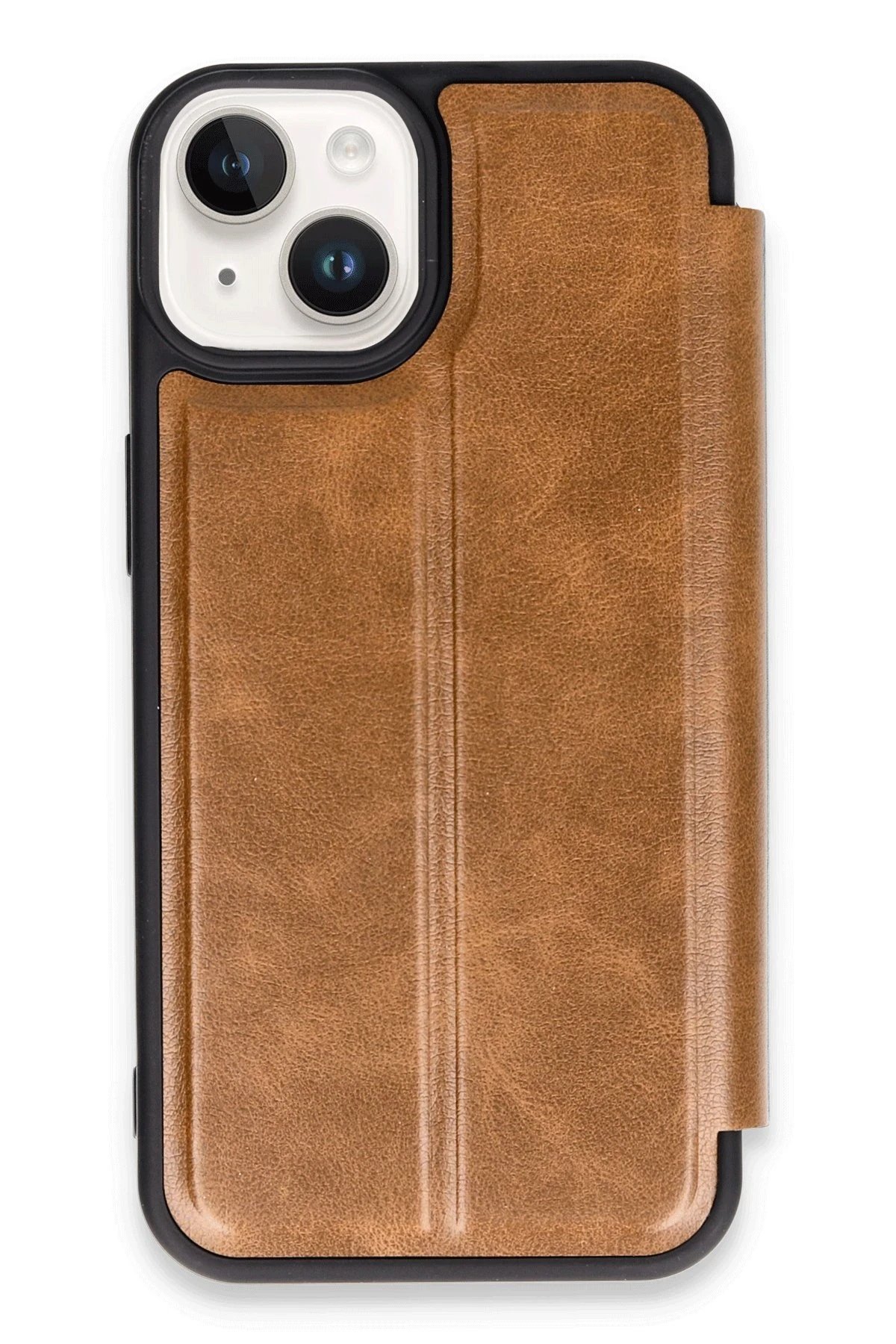 iPhone 14 Kılıf Flip Cover - Taba-(5796)