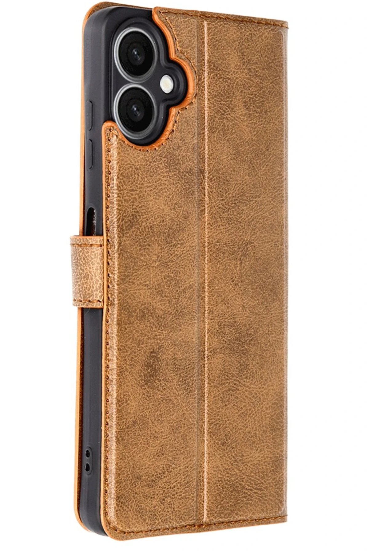 Samsung Galaxy A06 Kılıf Trend S Plus Kapaklı Kılıf - Taba-(5796)