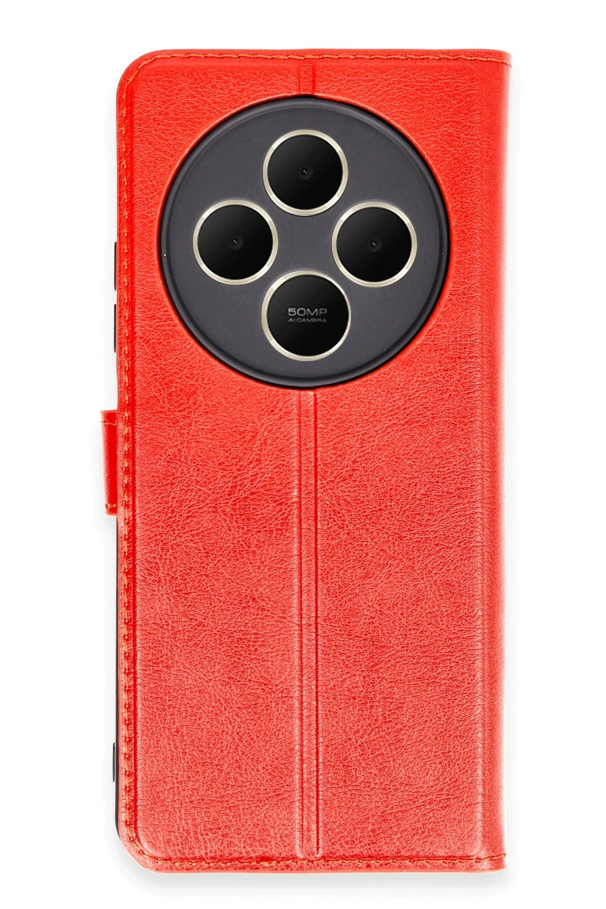 Xiaomi Redmi 14C Kılıf Trend S Plus Kapaklı Kılıf - Kırmızı-(5796)