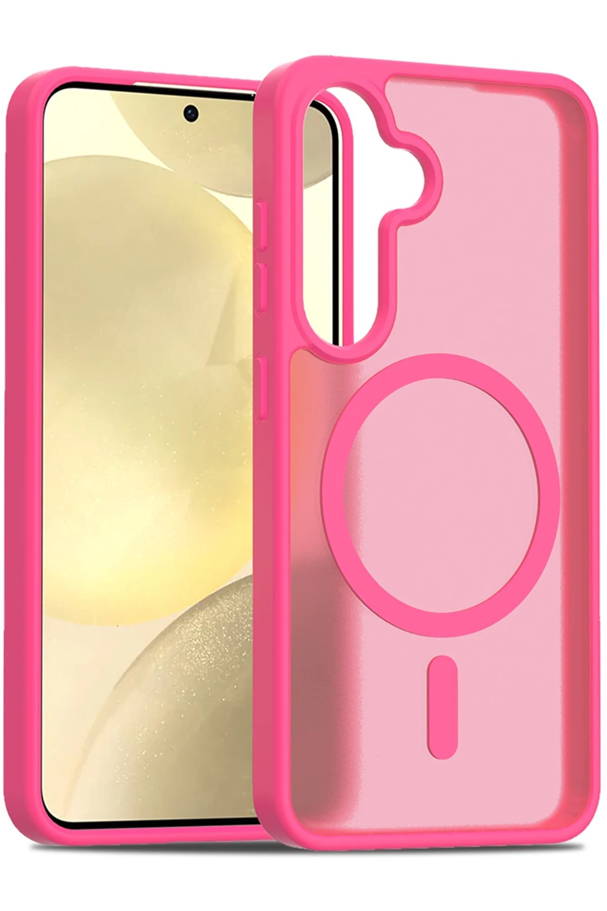Samsung Galaxy S25 Jota Magsafe Kapak - Rose-(5796)
