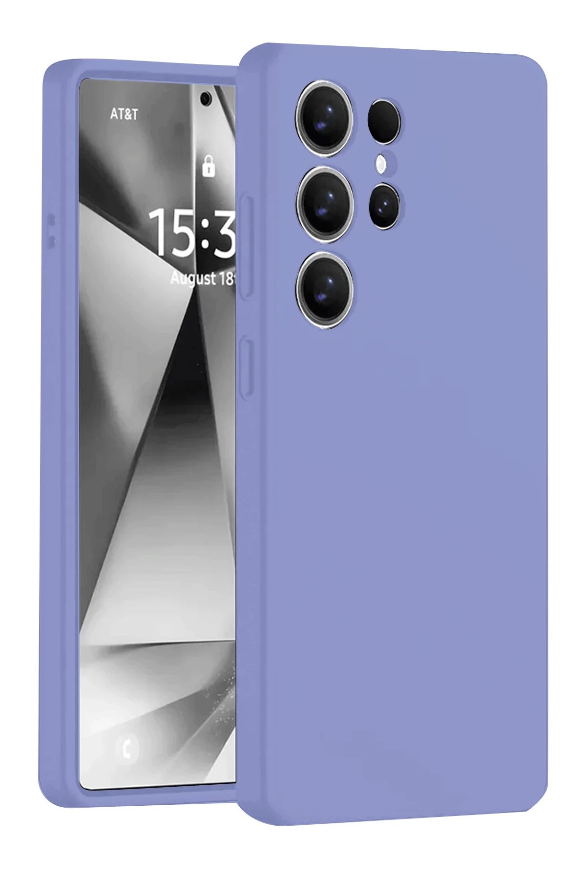 Samsung Galaxy S25 Ultra Kılıf Nano içi Kadife Silikon - Lila-(5796)