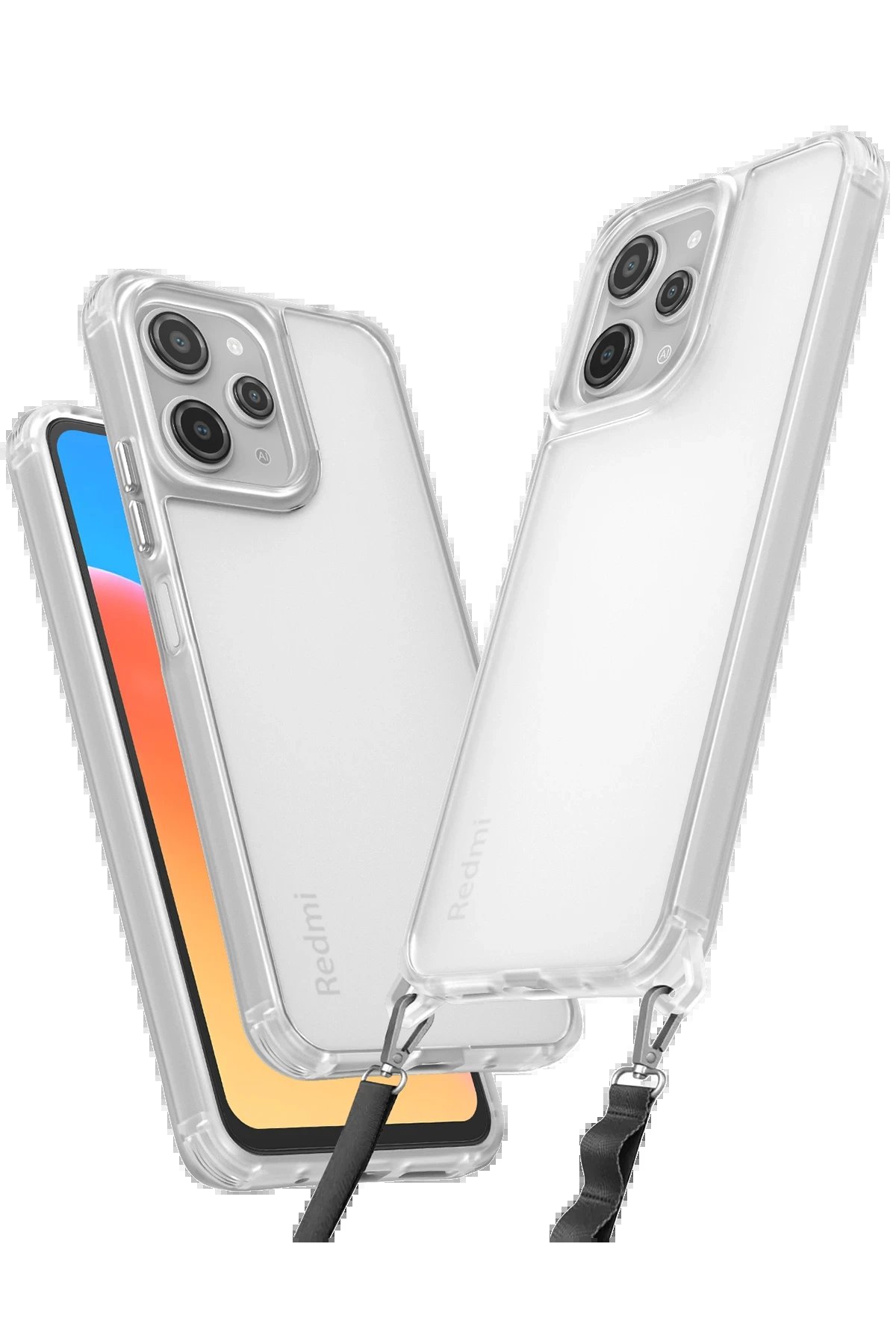 Xiaomi Redmi 12 Kılıf Penta Silikon Kılıf - Şeffaf-(5796)