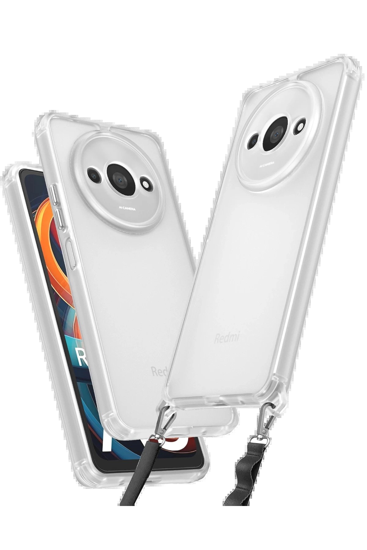 Xiaomi Redmi A3 4G Kılıf Penta Silikon Kılıf - Şeffaf-(5796)