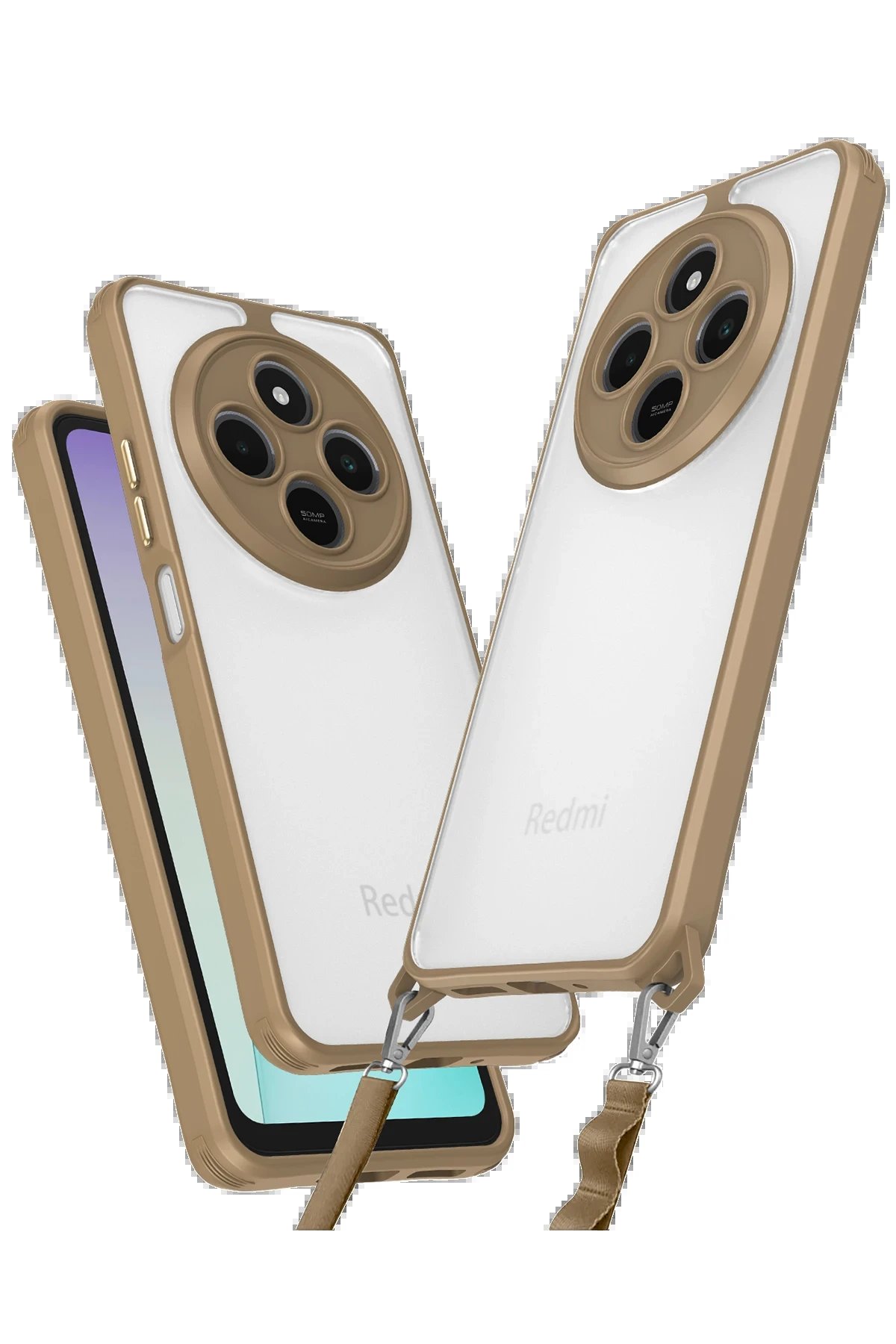 Xiaomi Redmi 14C Kılıf Penta Silikon Kılıf - Çöl Titanyum-(5796)