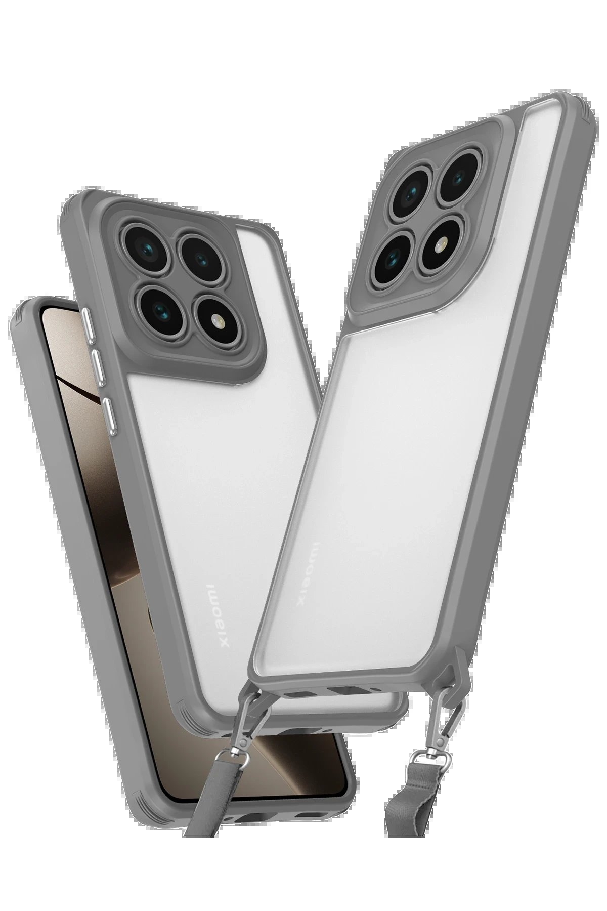 Xiaomi Mi 14T Kılıf Penta Silikon Kılıf - Titan Gri-(5796)