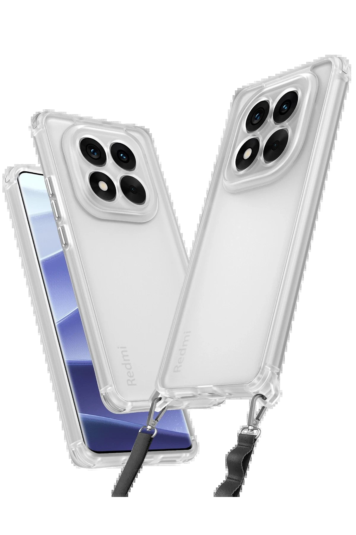 Xiaomi Redmi Note 14 Pro 5G Kılıf Penta Silikon Kılıf - Şeffaf-(5796)