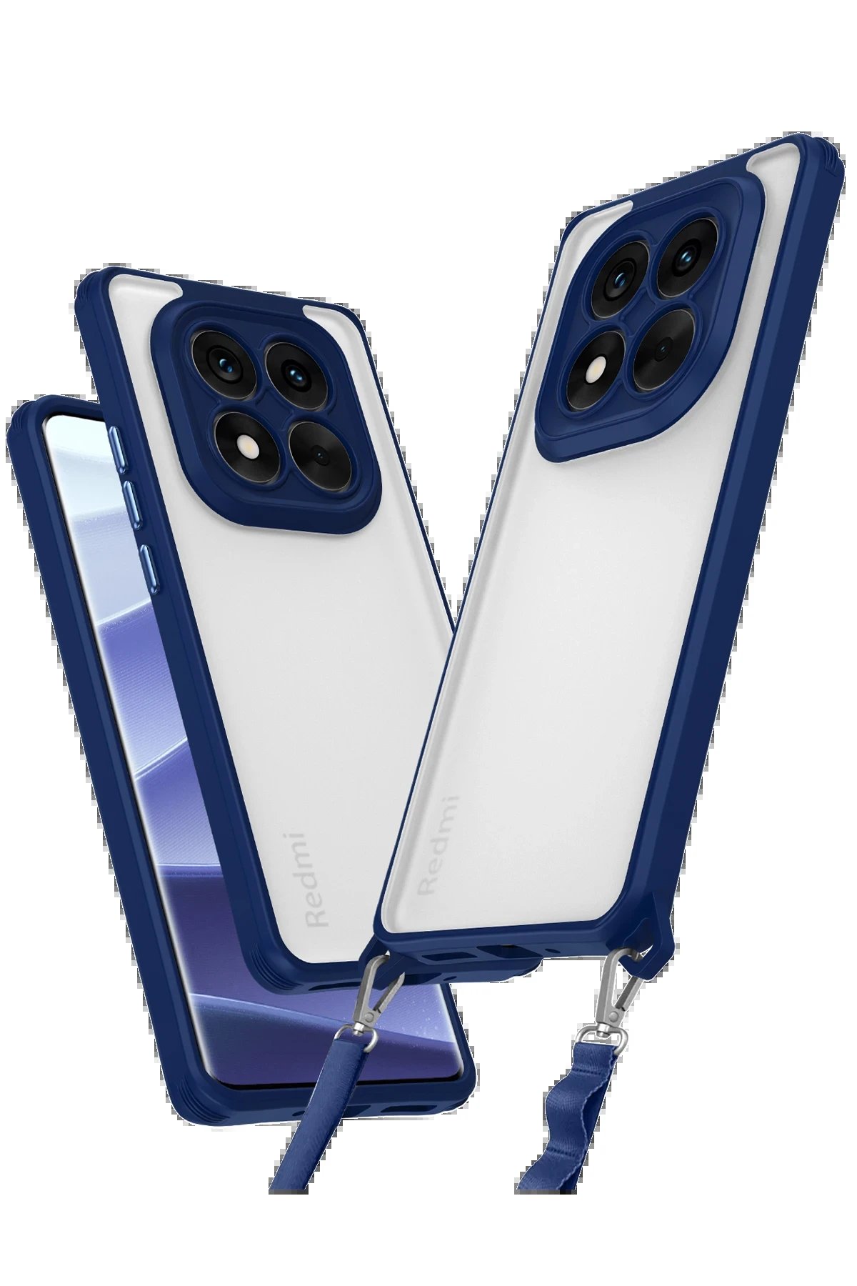 Xiaomi Redmi Note 14 Pro Plus Kılıf Penta Silikon Kılıf - Lacivert-(5796)