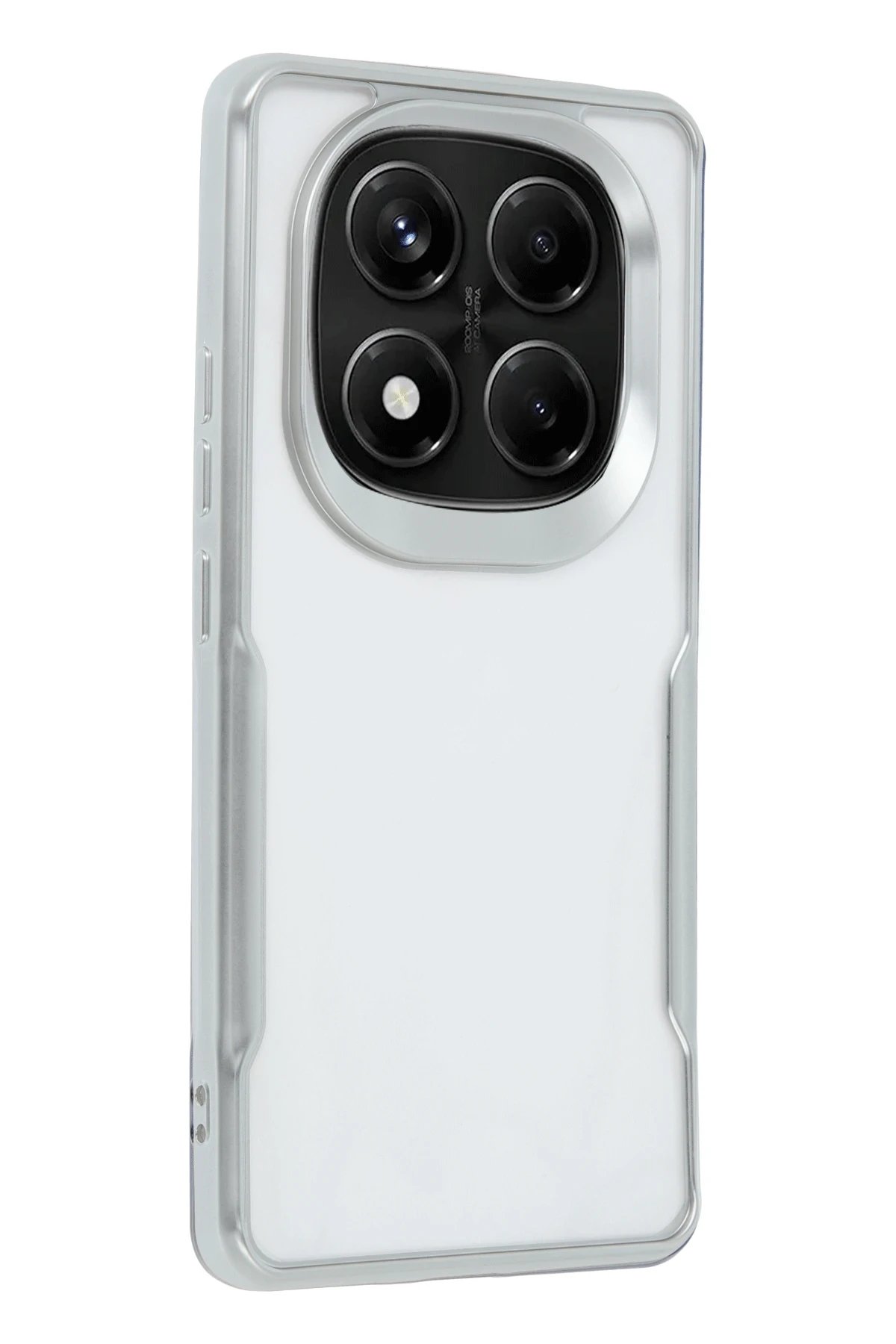 Xiaomi Redmi Note 14 Pro 5G Kılıf Boyi Silikon Kapak - Gümüş-(5796)