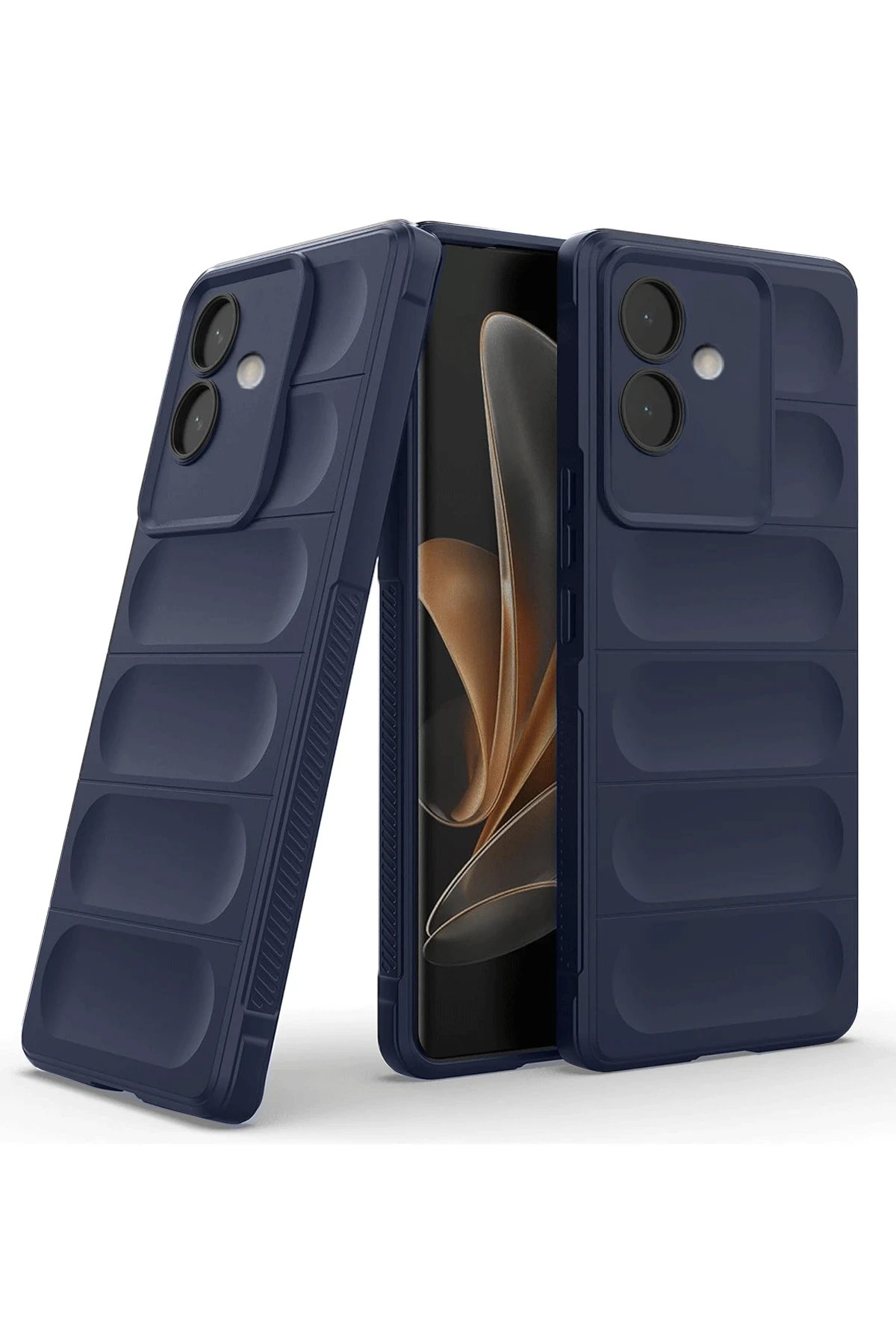 Oppo A3 Kılıf Optimum Silikon - Lacivert-(5796)