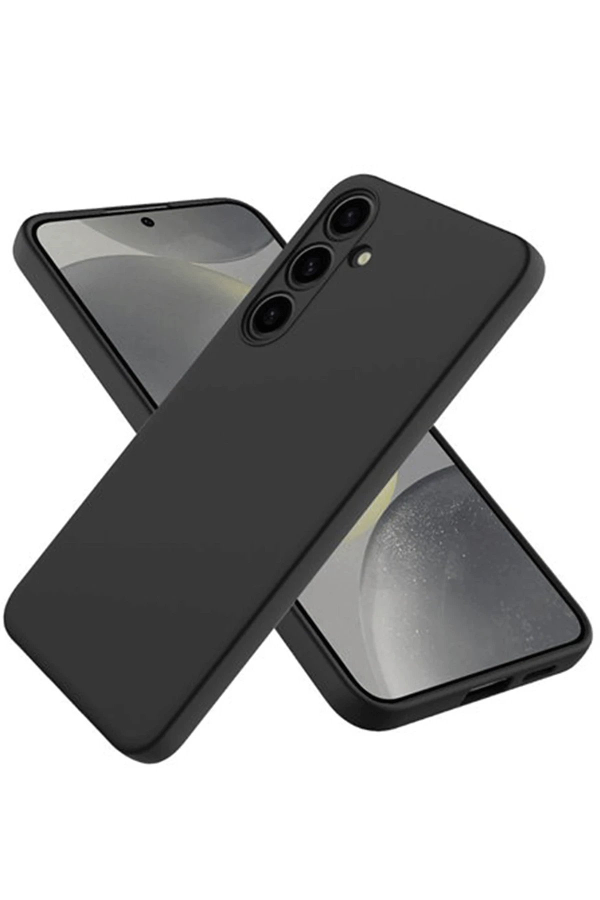 Samsung Galaxy A26 Kılıf Nano içi Kadife Silikon - Siyah-(5796)