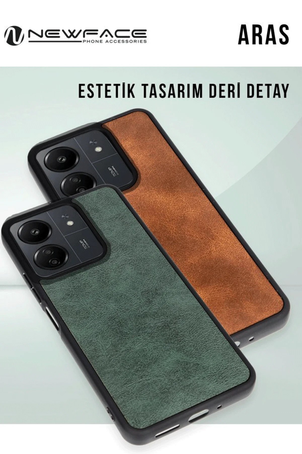 Samsung Galaxy A26 Kılıf Aras Deri Kapak - Taba-(5796)