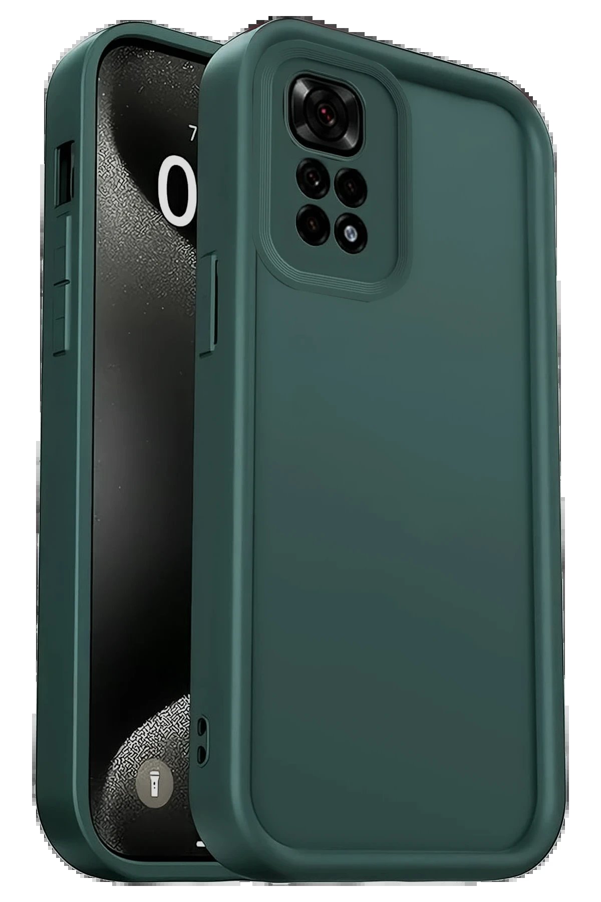 Xiaomi Redmi 10 2022 Kılıf Viera Silikon - Koyu Yeşil-(5796)