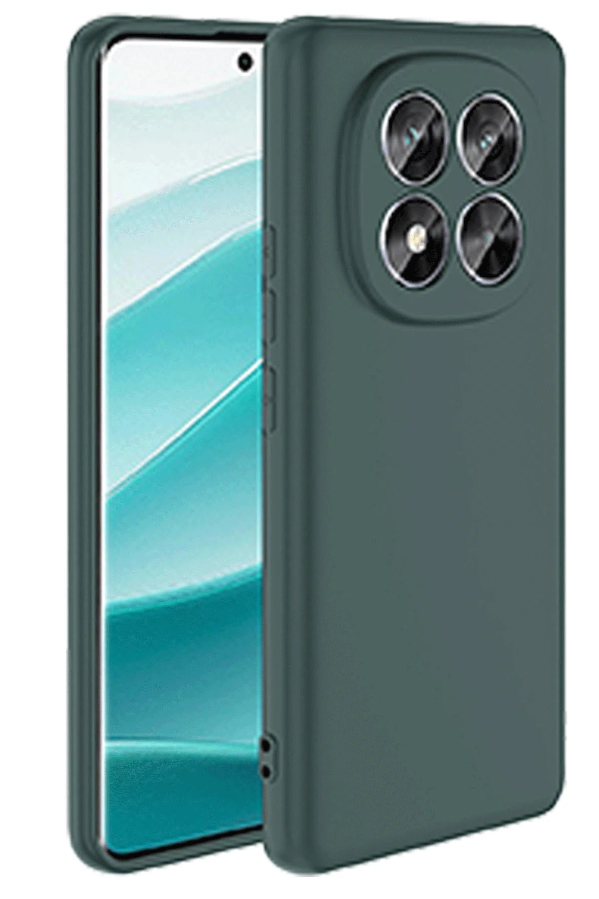 Xiaomi Redmi Note 14 Pro 5G Kılıf First Silikon - Koyu Yeşil-(5796)