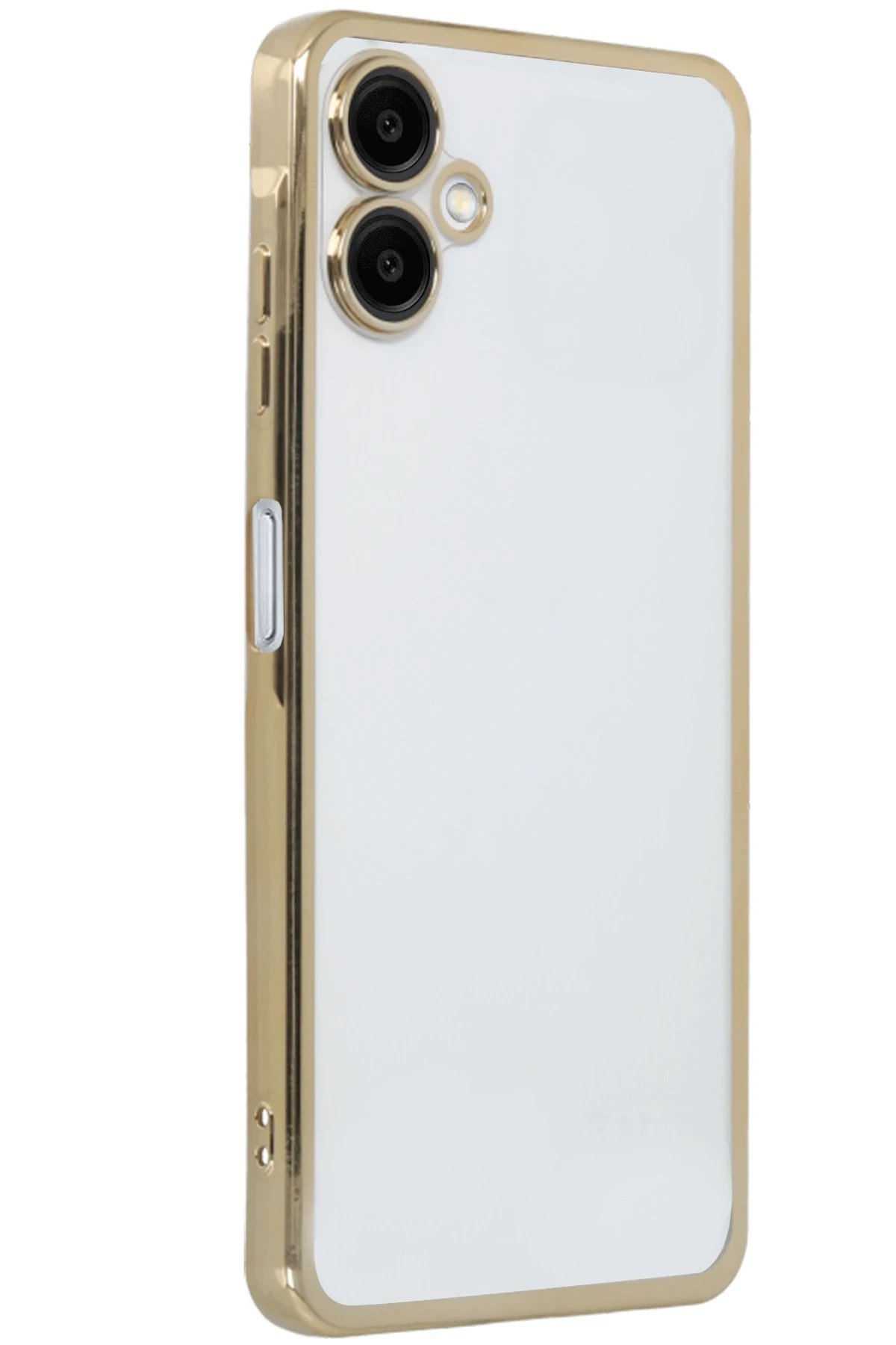 Samsung Galaxy A06 Kılıf Lensli Silikon - Gold-(5796)