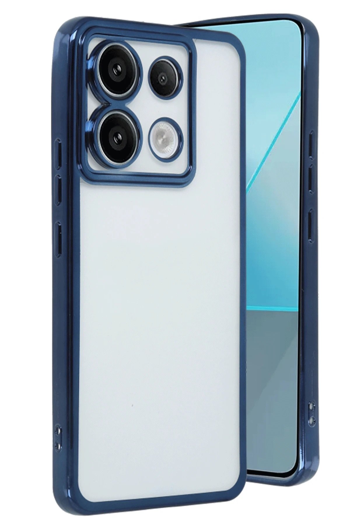 Xiaomi Redmi Note 13 Pro 5G Kılıf Lensli Silikon - Lacivert-(5796)