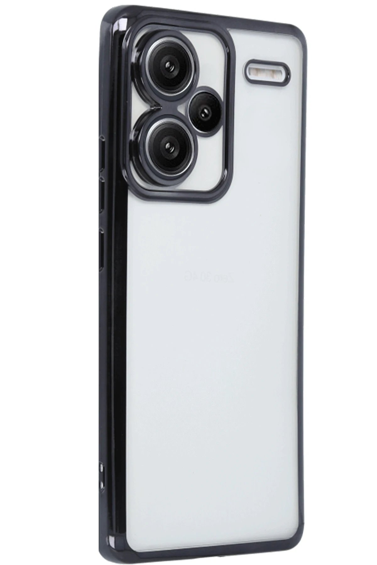 Xiaomi Redmi Note 13 Pro Plus Kılıf Lensli Silikon - Siyah-(5796)