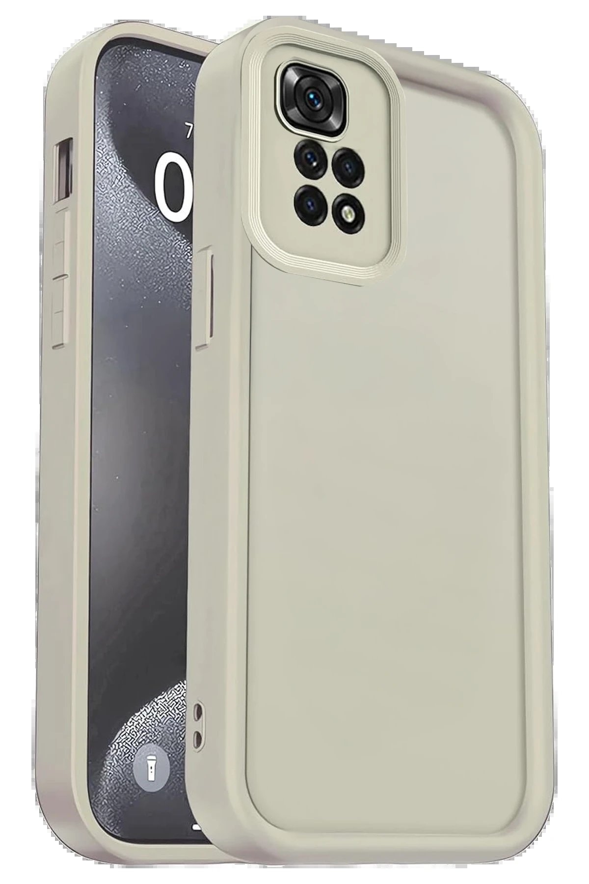 Xiaomi Redmi 10 2022 Kılıf Viera Silikon - Krem-(5796)