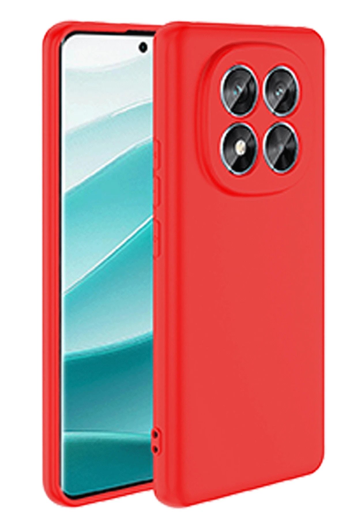 Xiaomi Redmi Note 14 Pro 4G Kılıf First Silikon - Kırmızı-(5796)