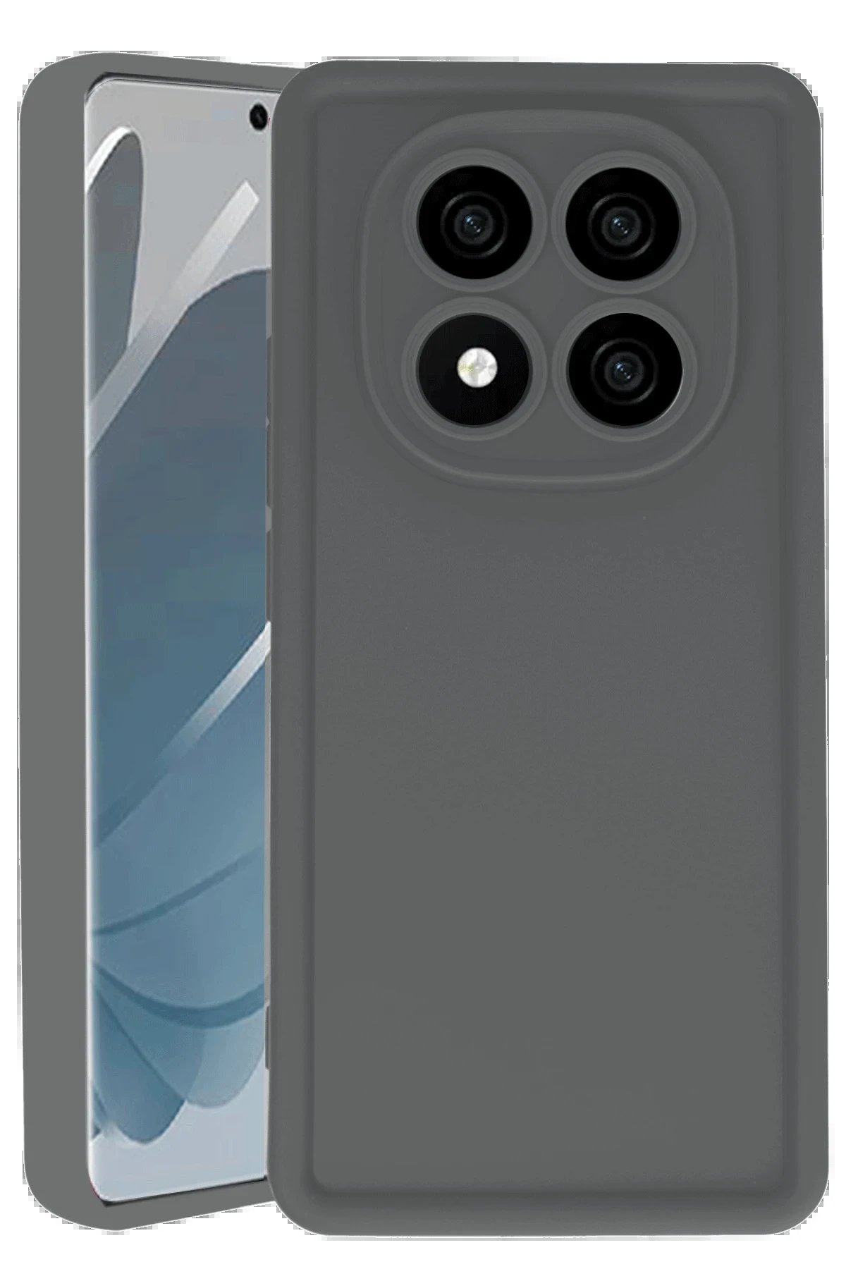 Xiaomi Redmi Note 14 Pro 4G Kılıf Viera Silikon - Gri-(5796)